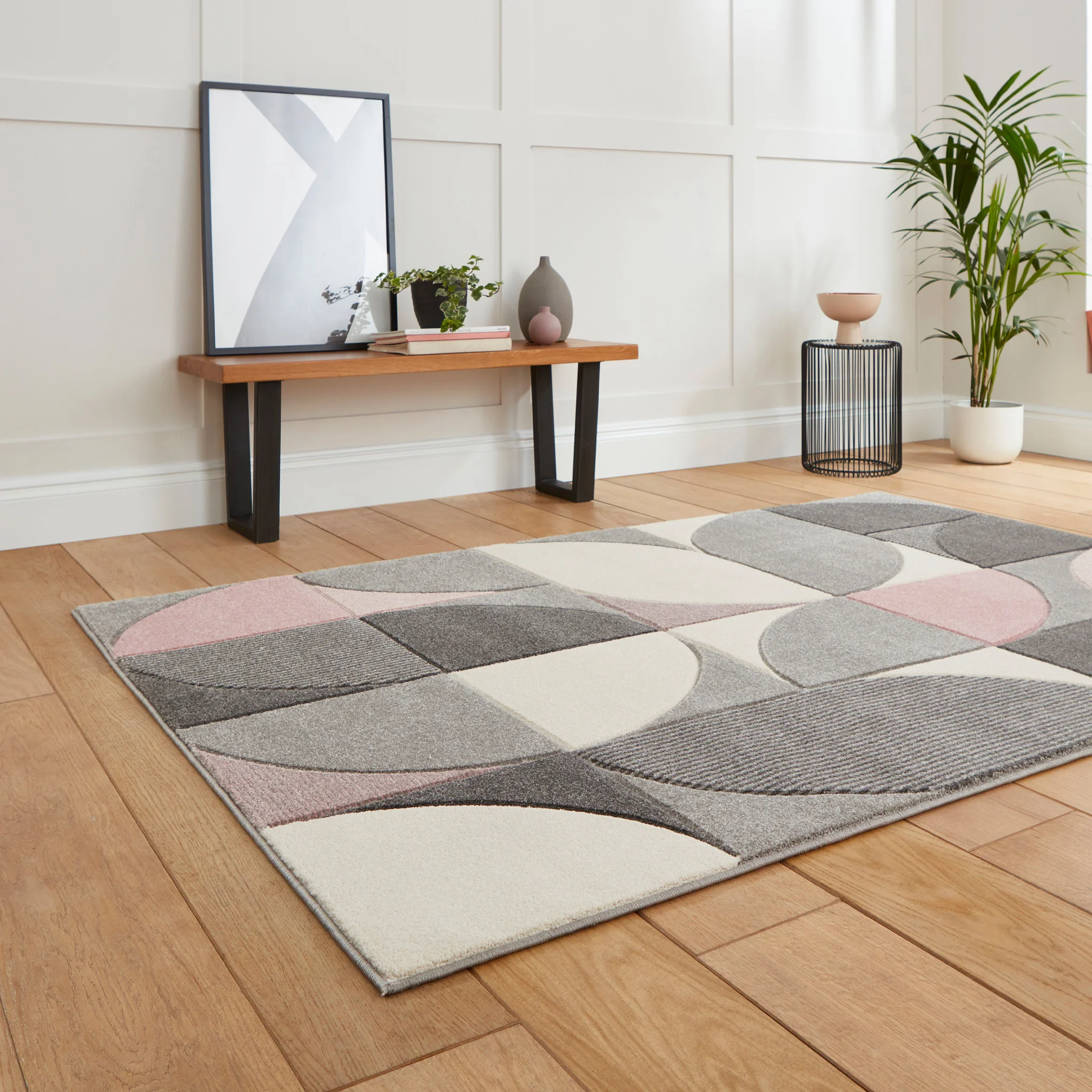Regis Geometric Leaf Rug - Image 35