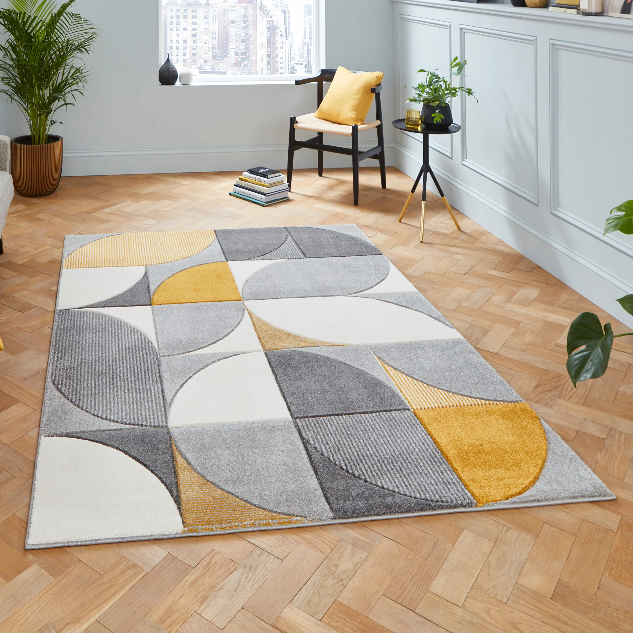 Regis Geometric Leaf Rug - Image 42