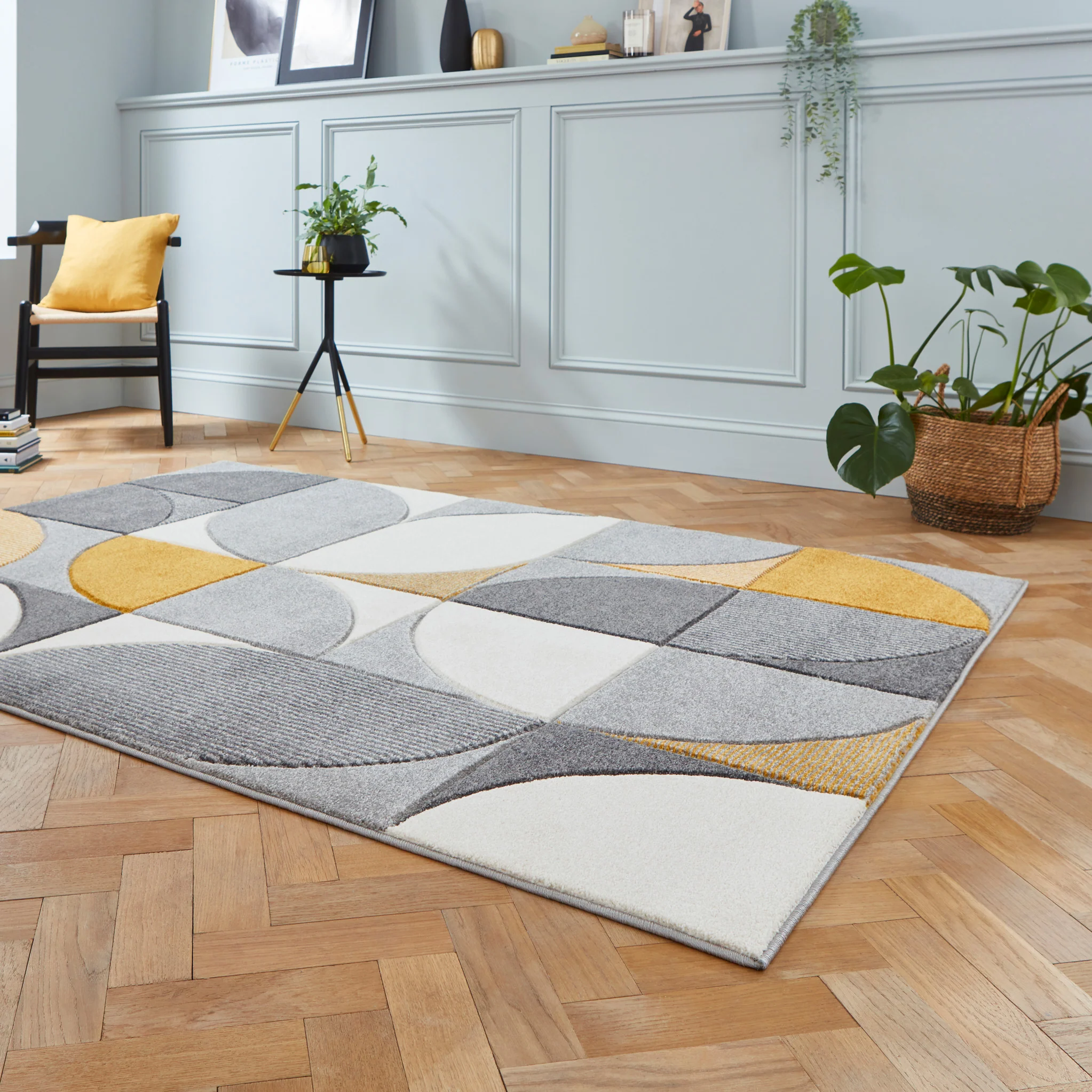 Regis Geometric Leaf Rug - Image 43