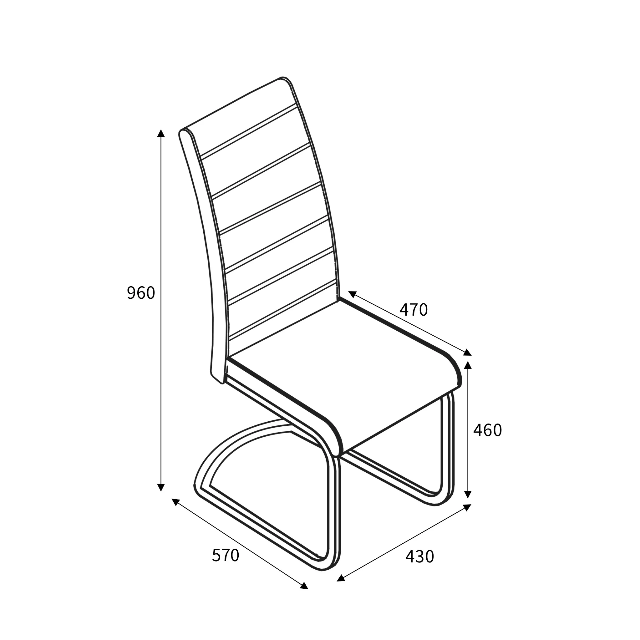 Rhoslyn Faux Leather Dining Chair - Image 19