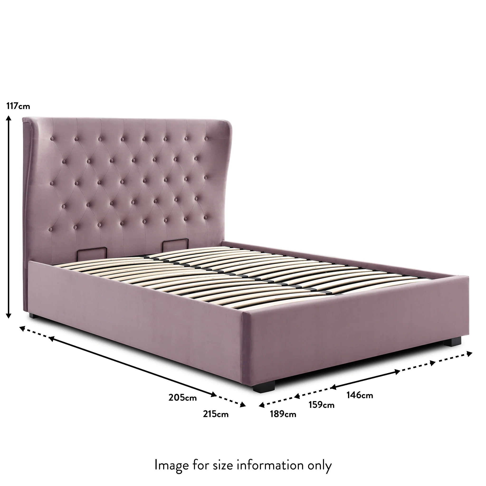Richmond Velvet Ottoman Storage Bed Frame - Image 11