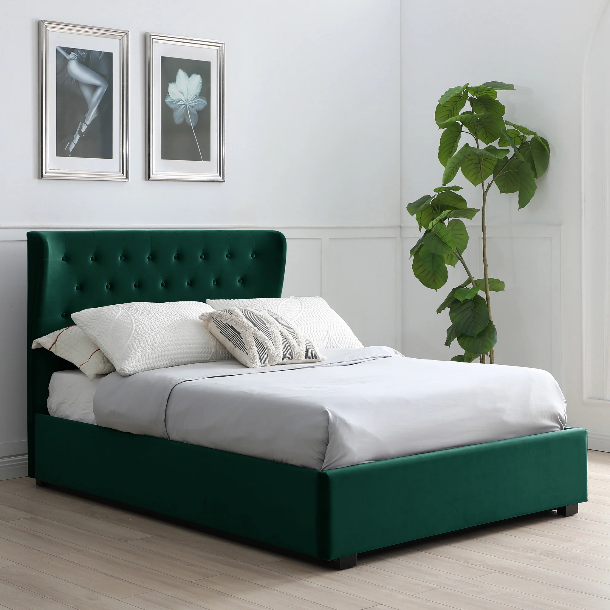 Richmond Velvet Ottoman Storage Bed Frame - Image 17
