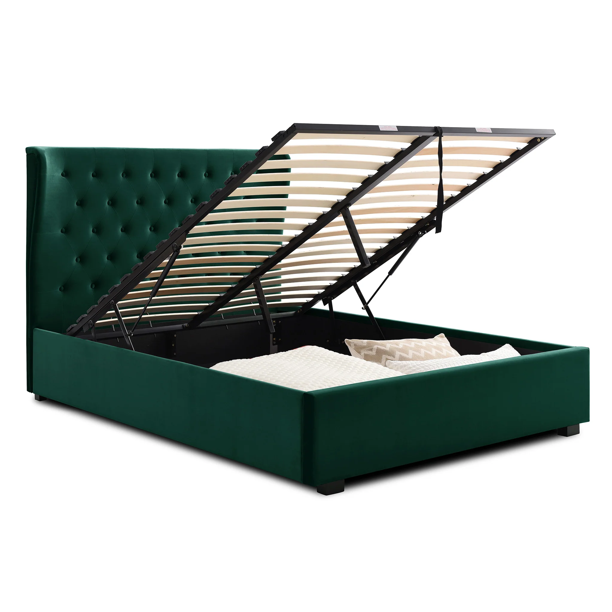 Richmond Velvet Ottoman Storage Bed Frame - Image 21