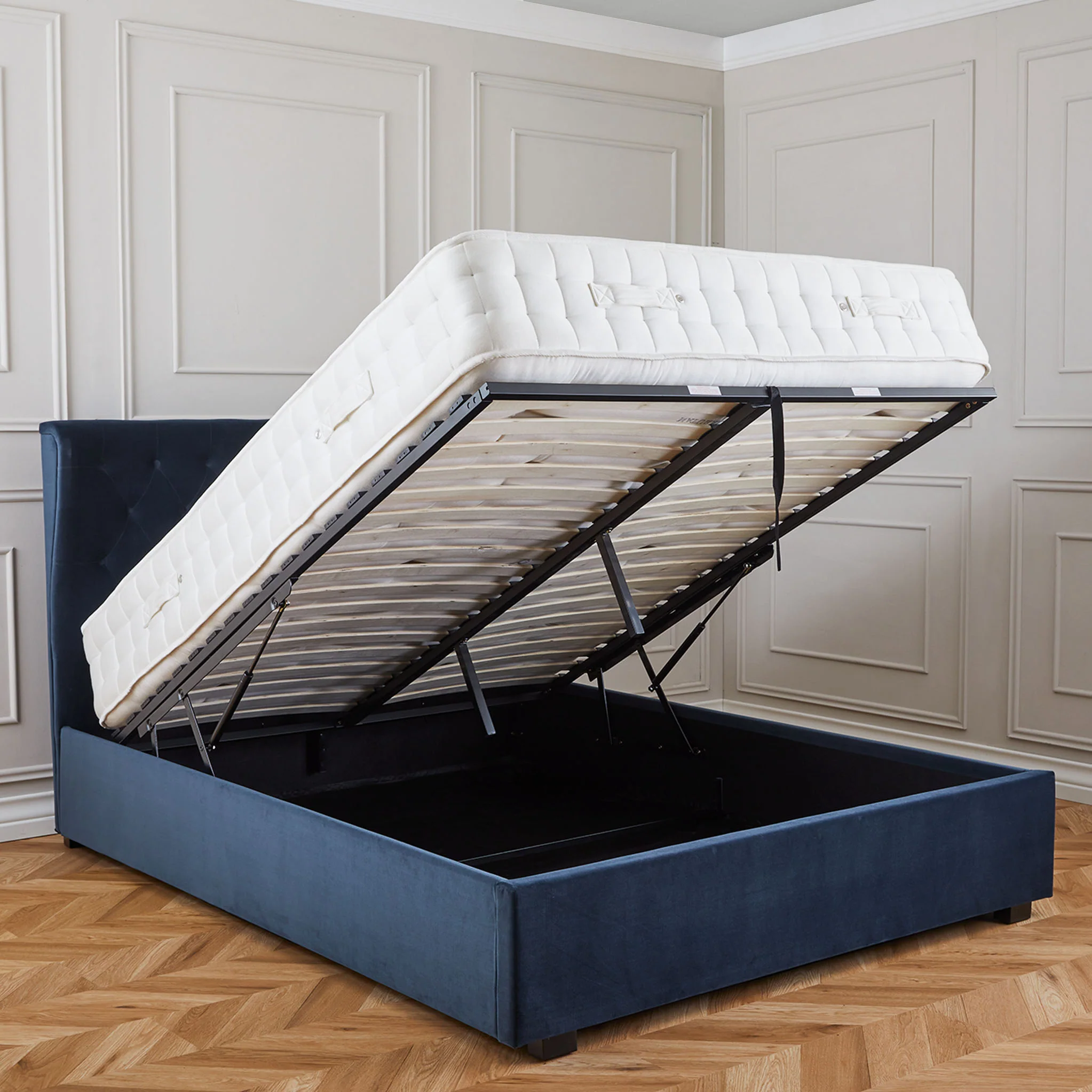 Richmond Velvet Ottoman Storage Bed Frame - Image 28