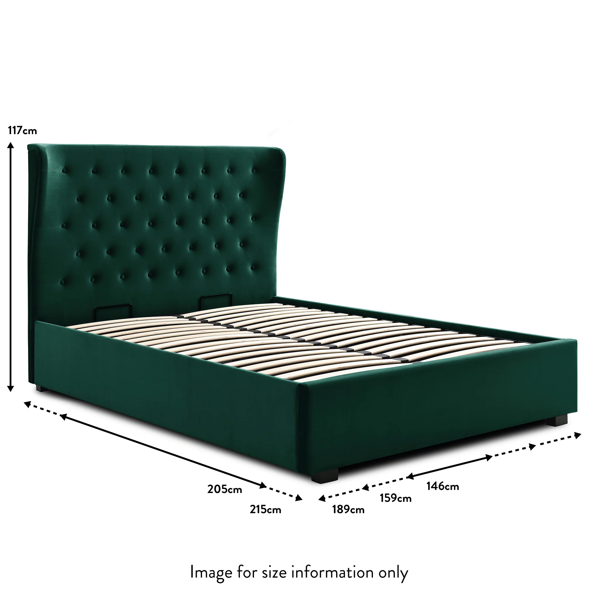 Richmond Velvet Ottoman Storage Bed Frame - Image 32