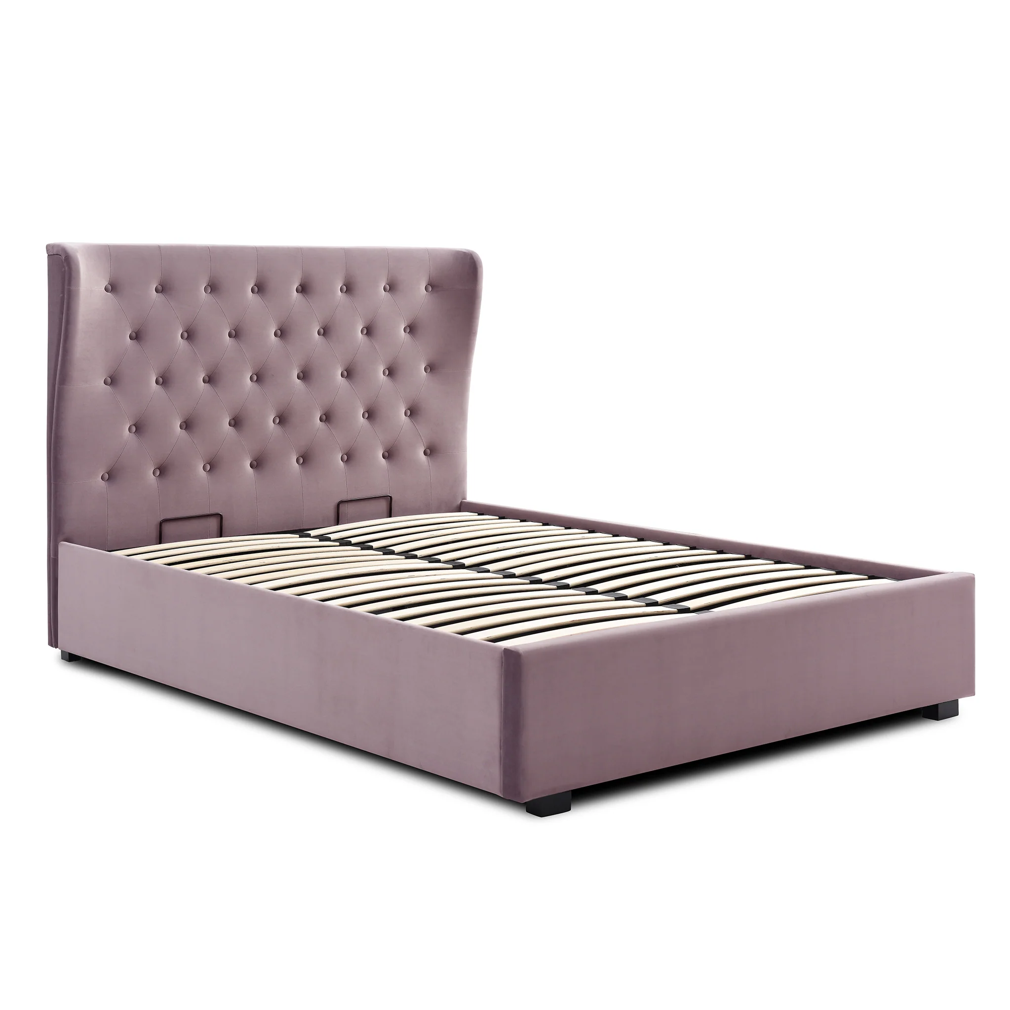 Richmond Velvet Ottoman Storage Bed Frame - Image 5
