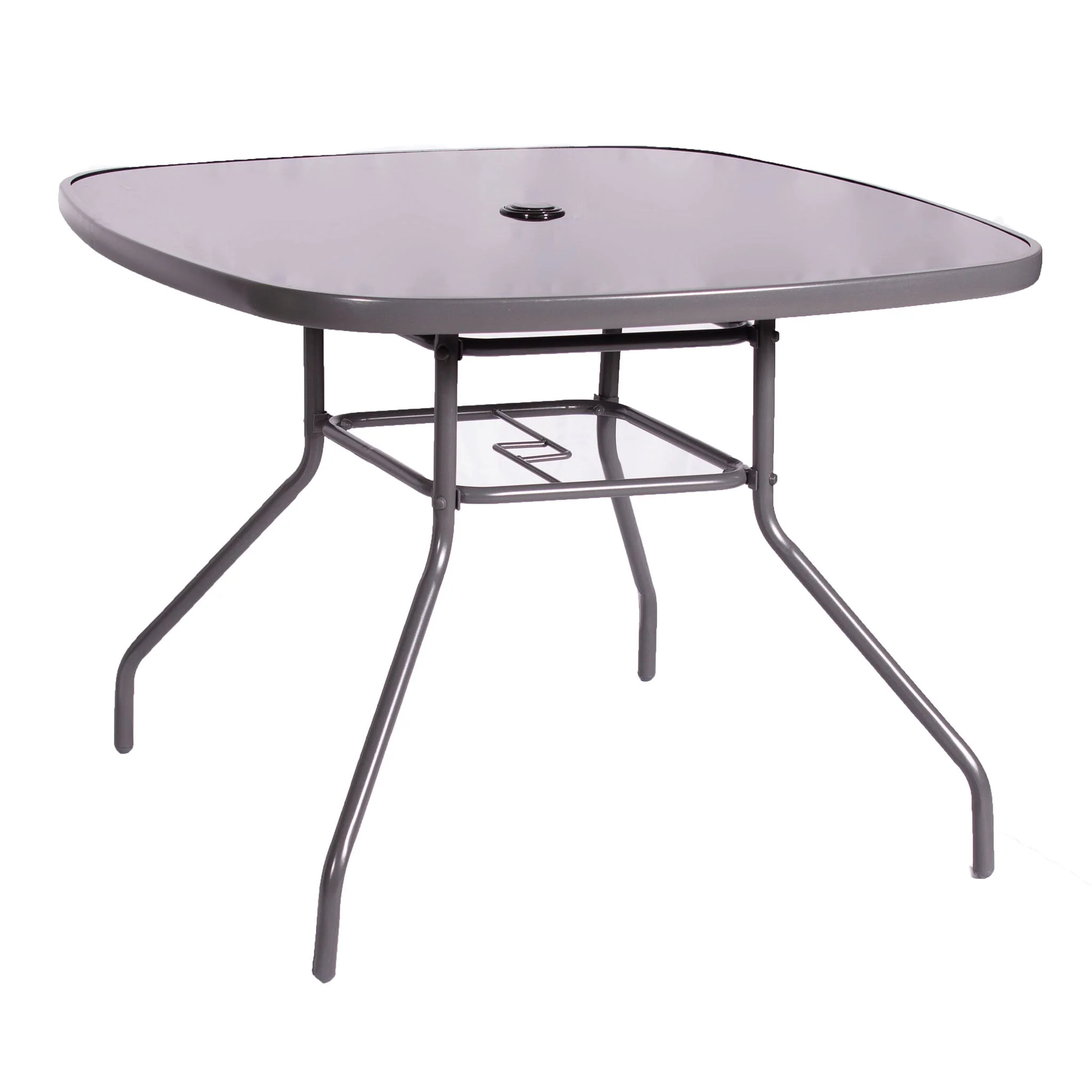 Rio Reclining 4 Seat Dining Set with Parasol - Image 14