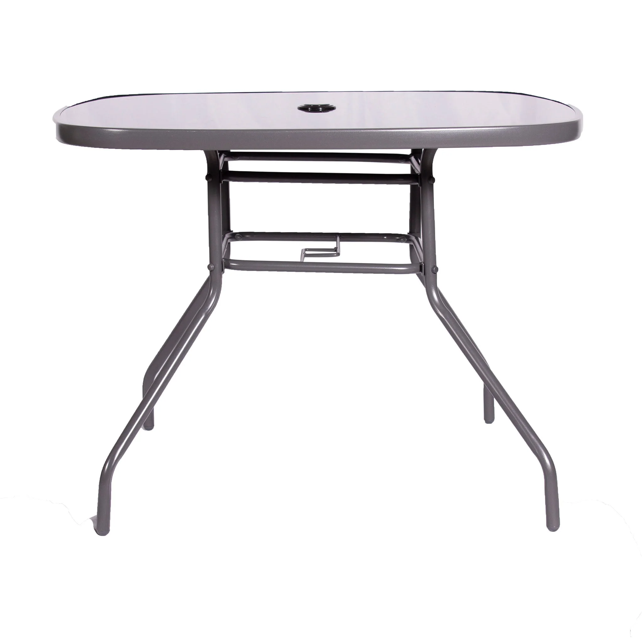 Rio Reclining 4 Seat Dining Set with Parasol - Image 15