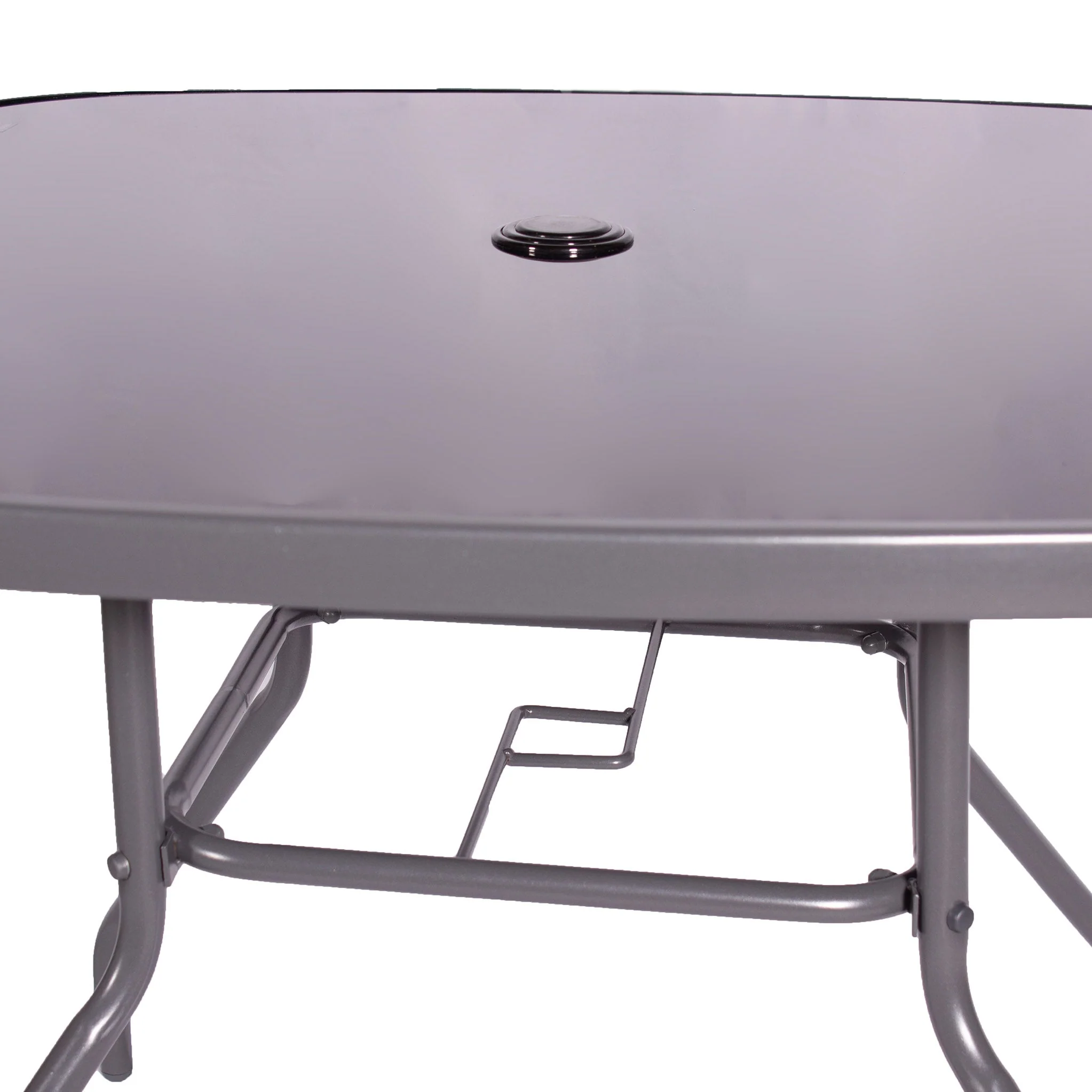 Rio Reclining 4 Seat Dining Set with Parasol - Image 16