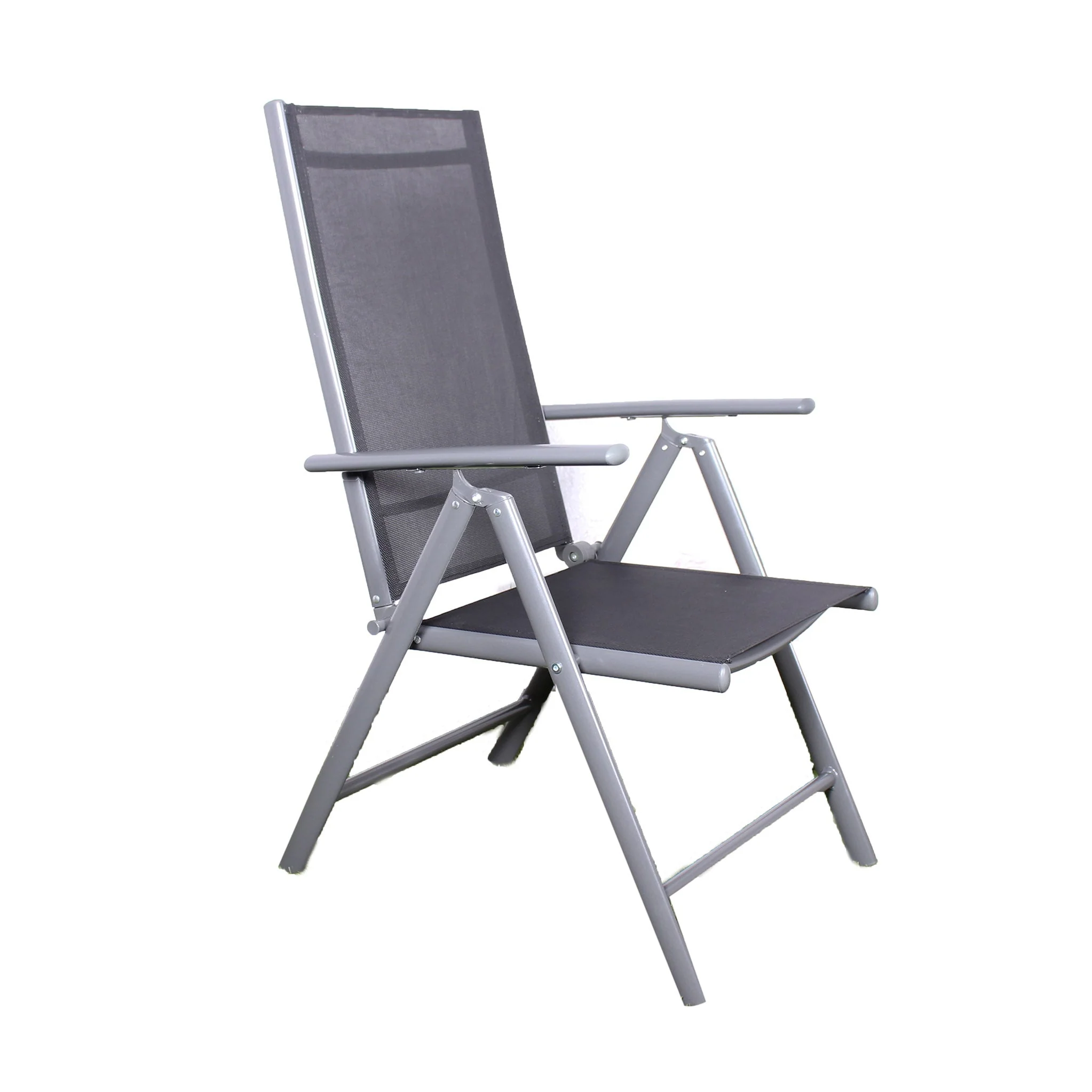 Rio Reclining 4 Seat Dining Set with Parasol - Image 7