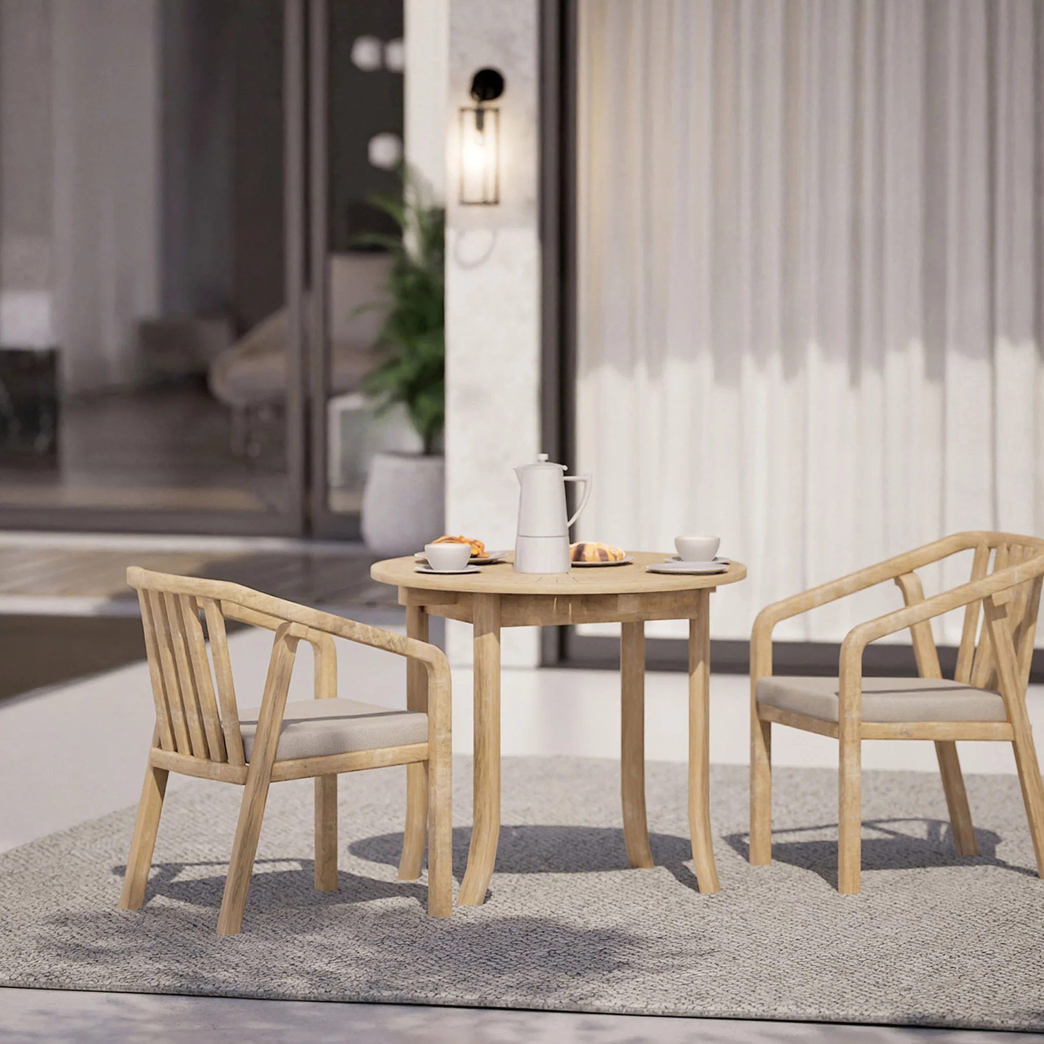 Riven Outdoor Dining Chair - Image 3