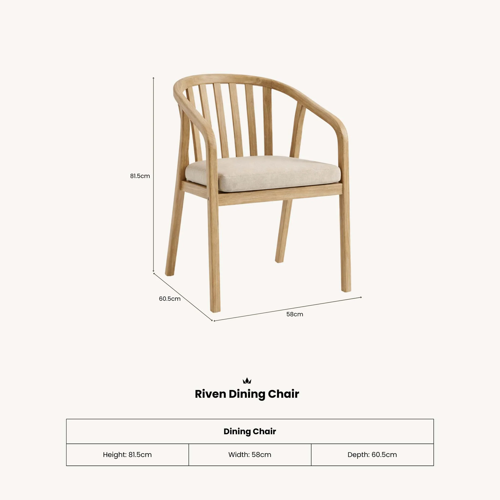 Riven Outdoor Dining Chair - Image 8