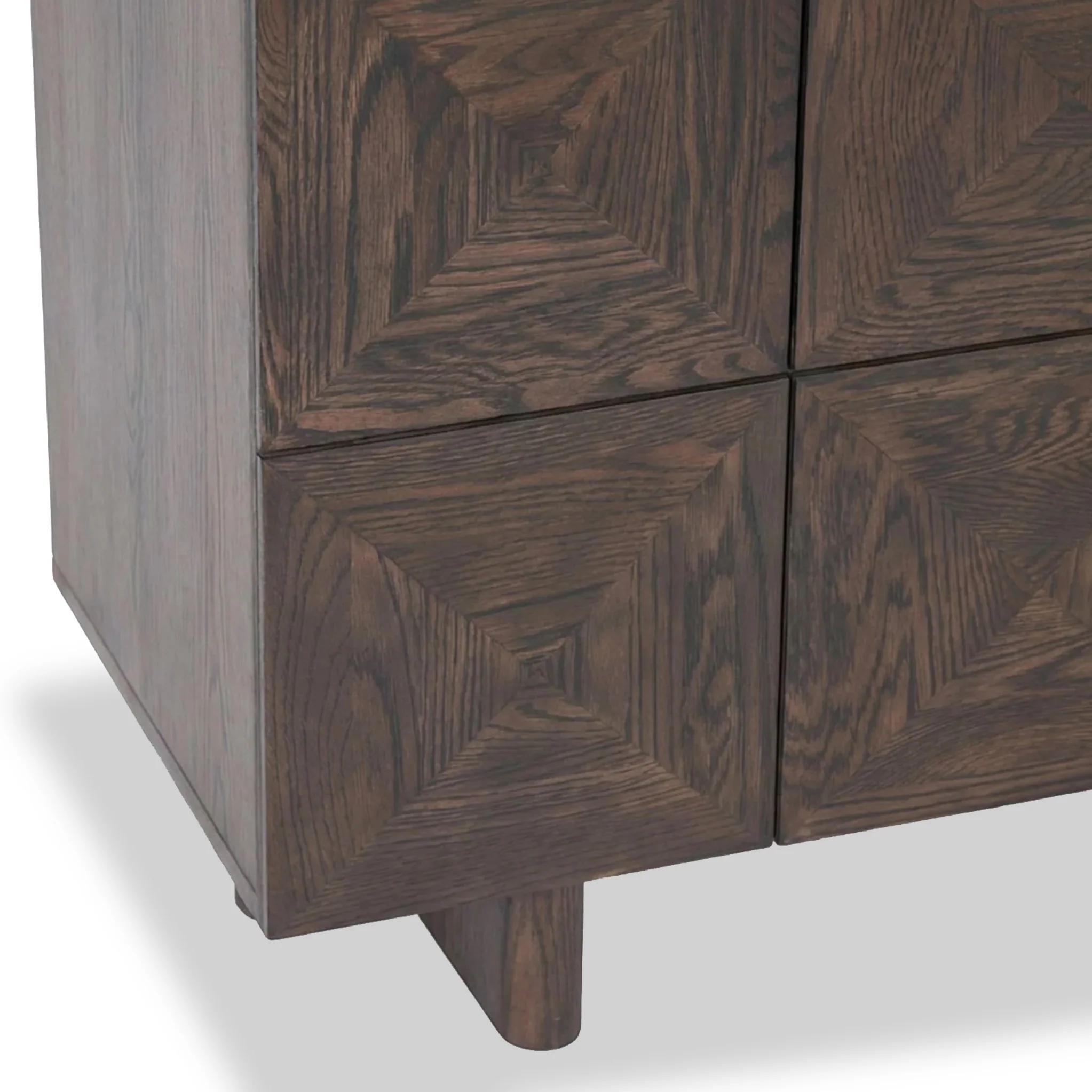 Roka Oak Geometric 2 Door Cabinet - Image 8