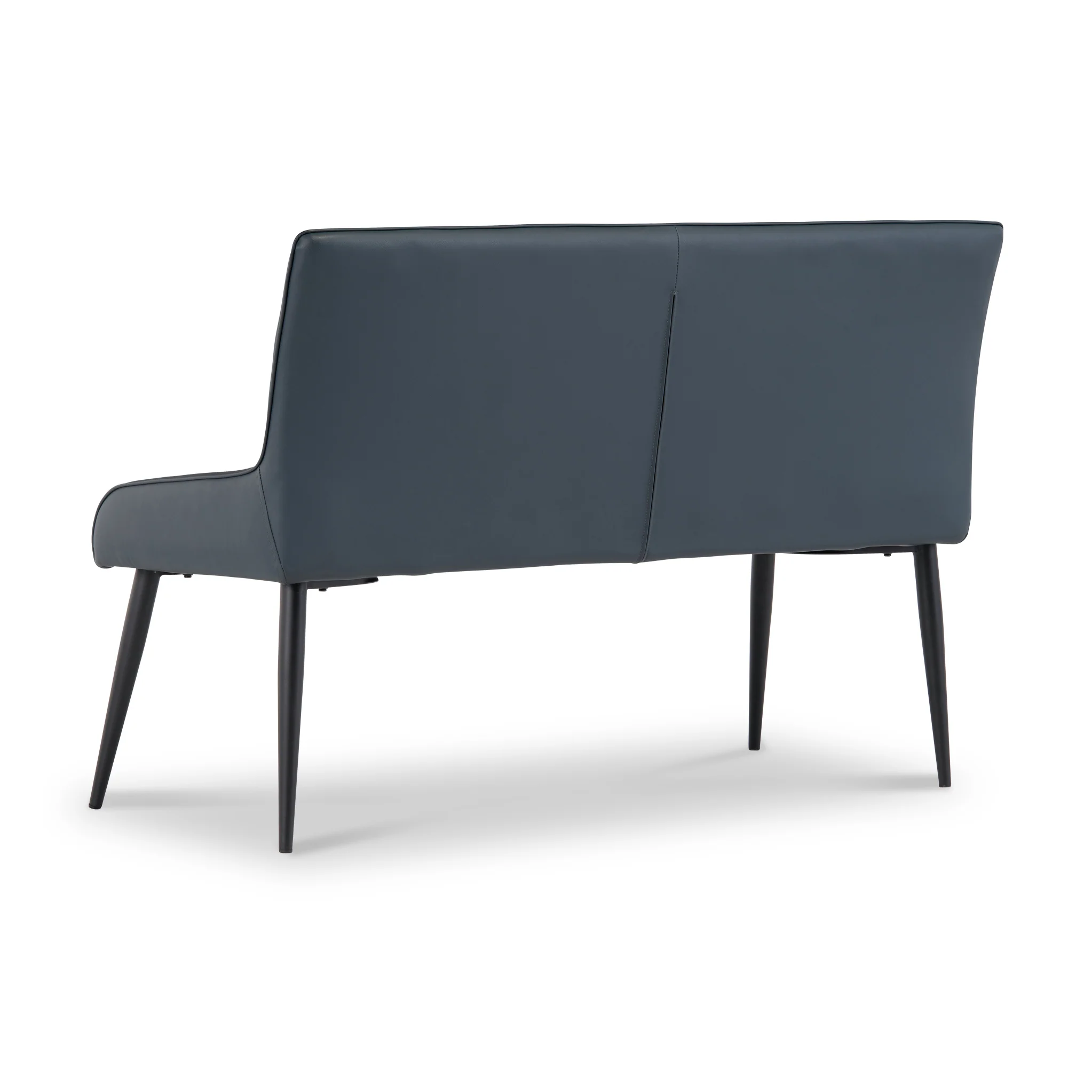 Rolf Faux Leather Curved Dining Bench - Image 3