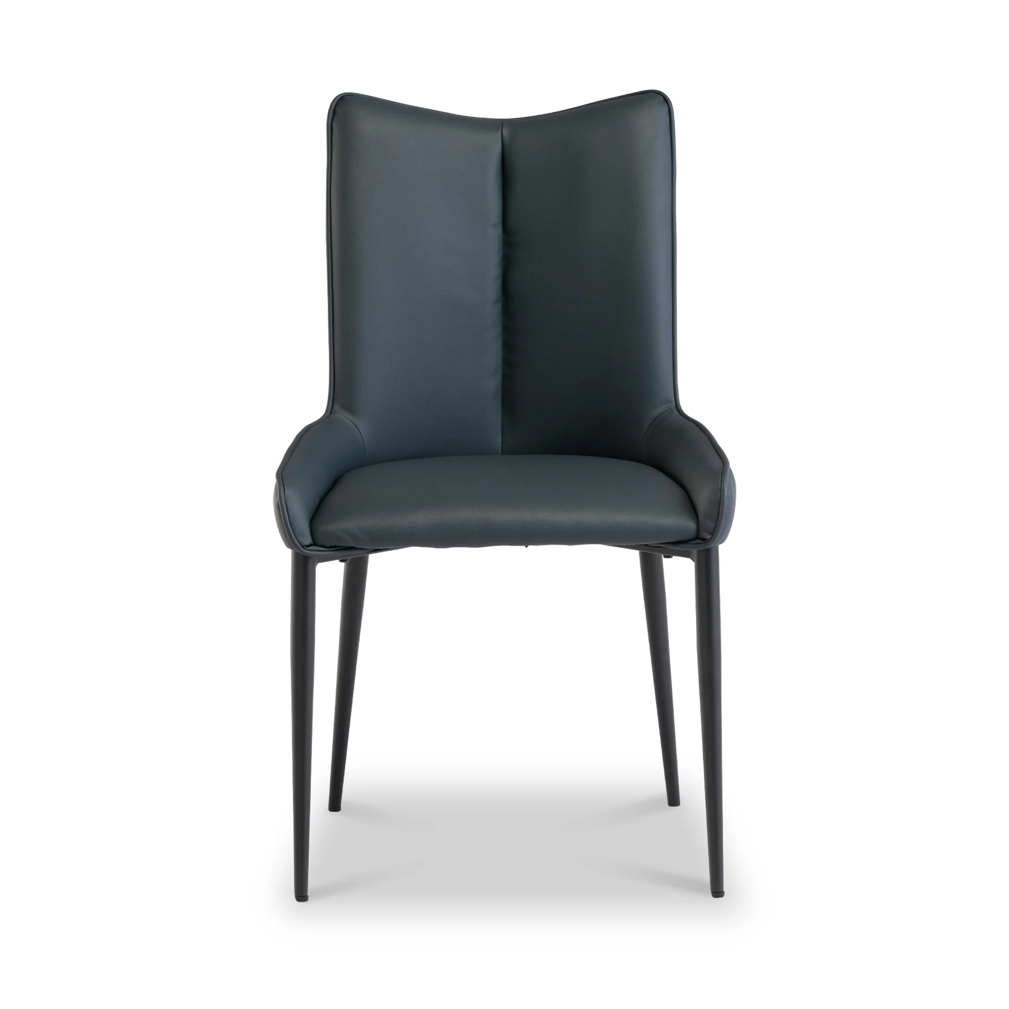 Rolf Faux Leather Curved Dining Chair - Image 2