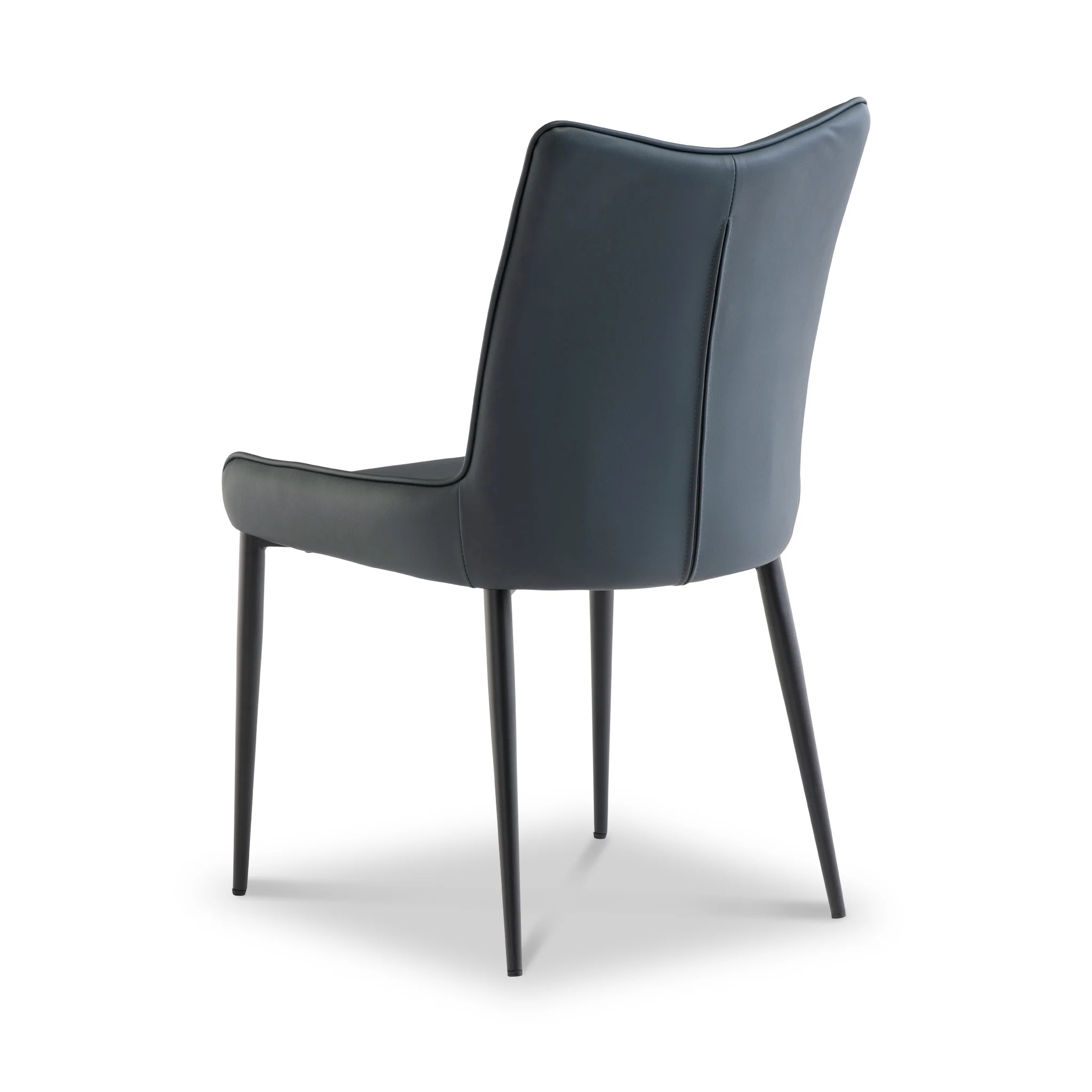 Rolf Faux Leather Curved Dining Chair - Image 3