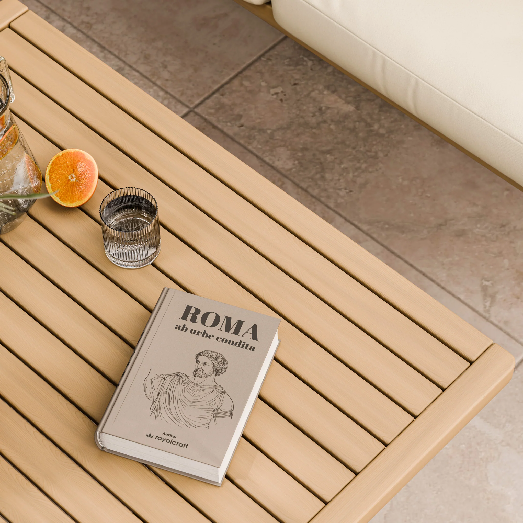 Roma FSC 5 Seater Corner Lounge Set with 90cm Square Coffee Table - Image 6