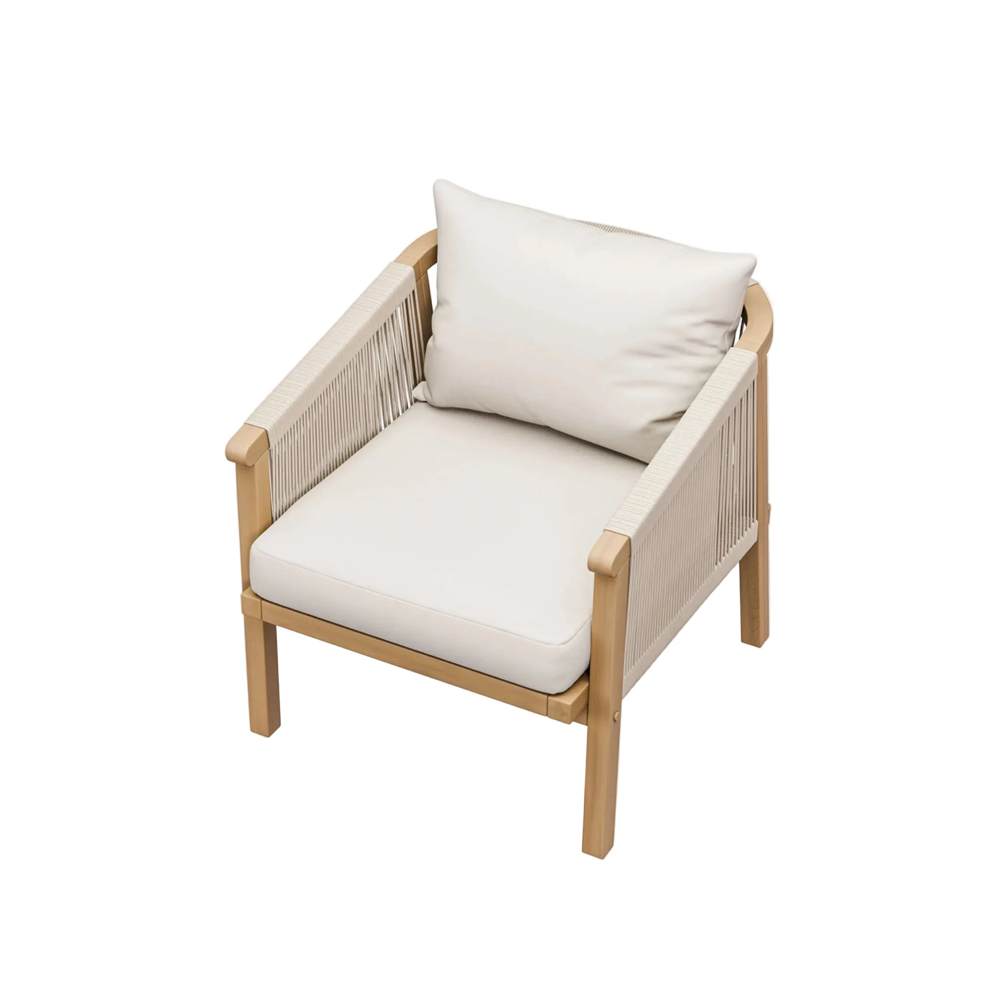 Roma FSC 5 Seater Triple Lounge Set with Rectangular Coffee Table - Image 10