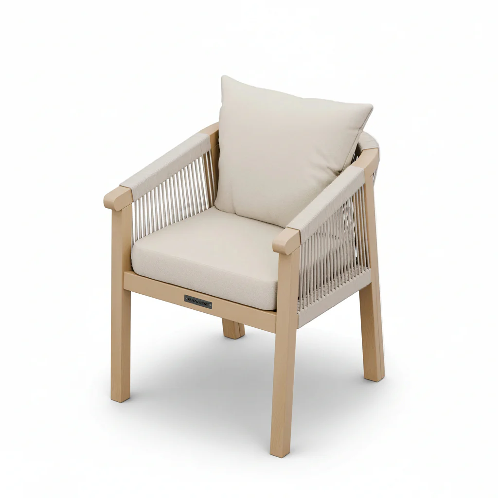 Roma FSC Sunray Bistro Set 80cm Table with 2 Roma Dining Chairs - Image 9