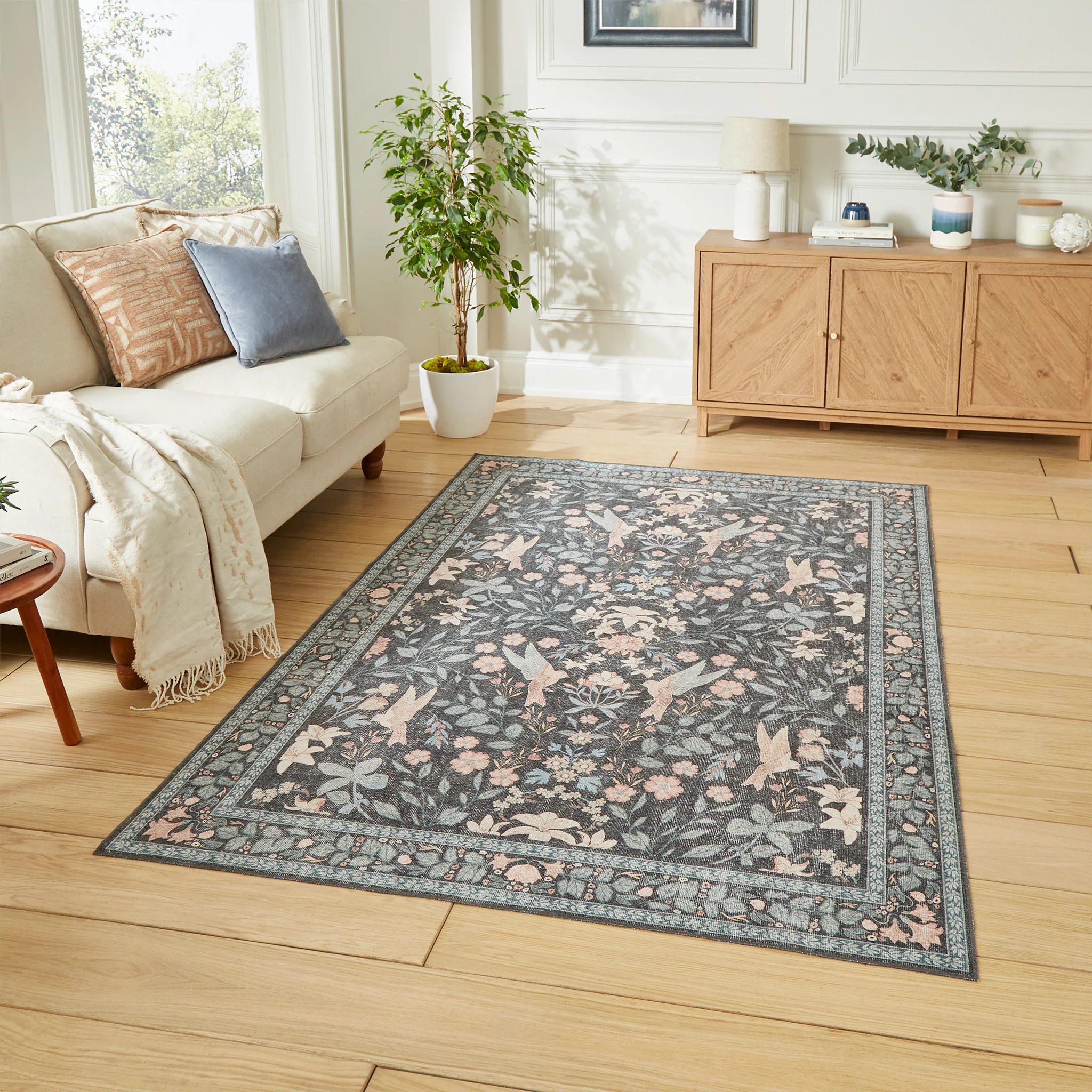 Rosa Classic Floral Print Rug - Image 20