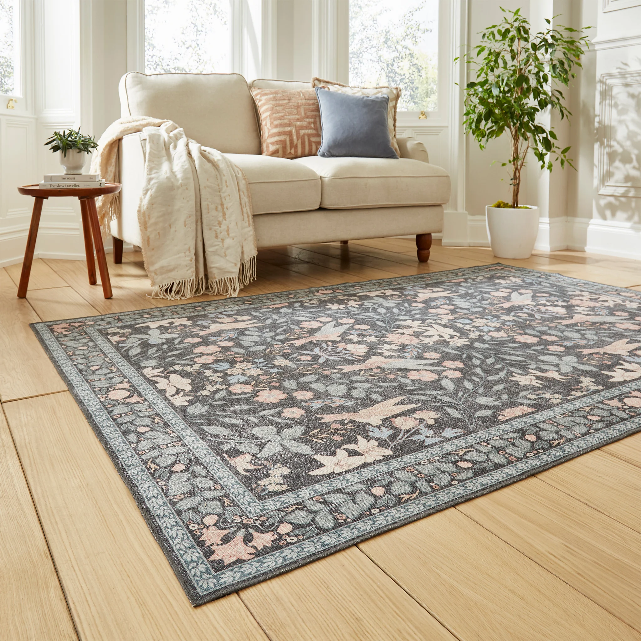 Rosa Classic Floral Print Rug - Image 21