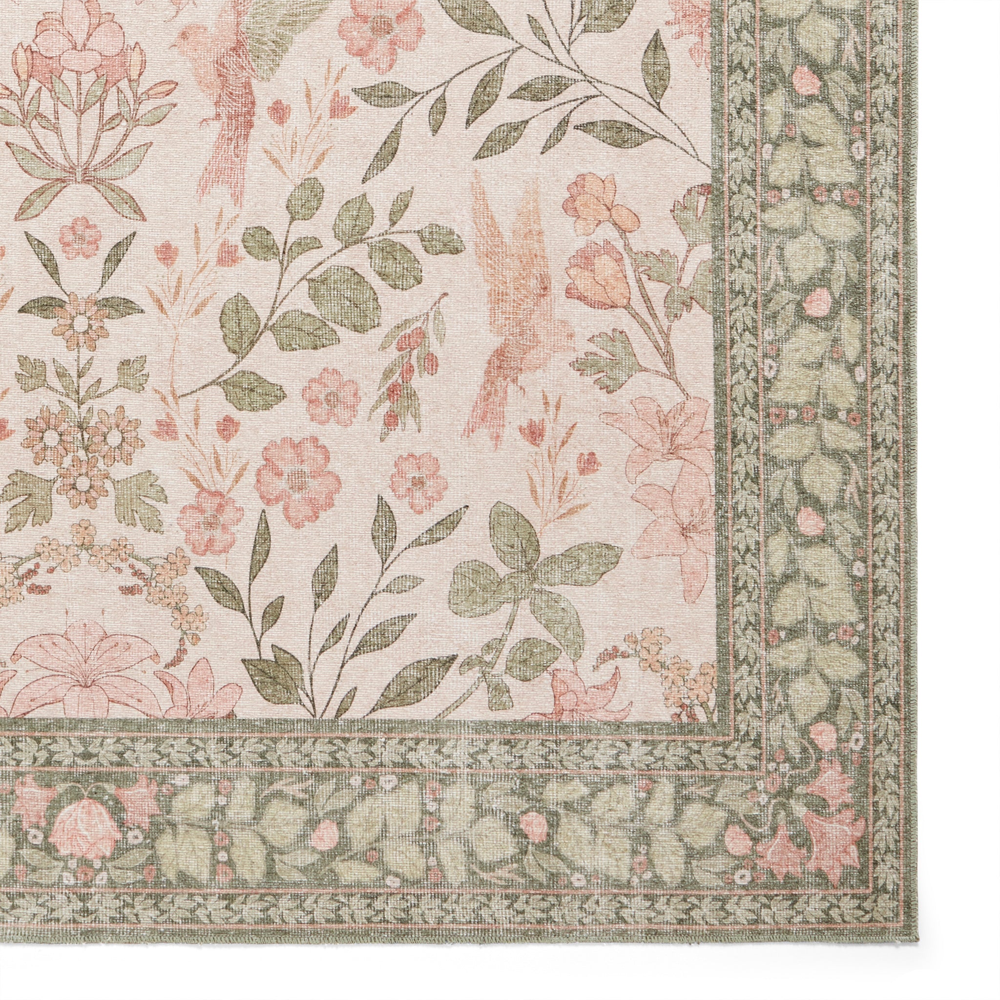 Rosa Classic Floral Print Rug - Image 4