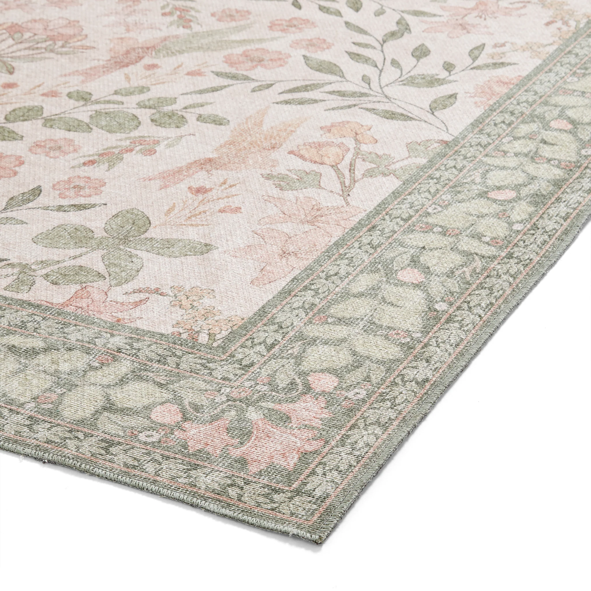 Rosa Classic Floral Print Rug - Image 5