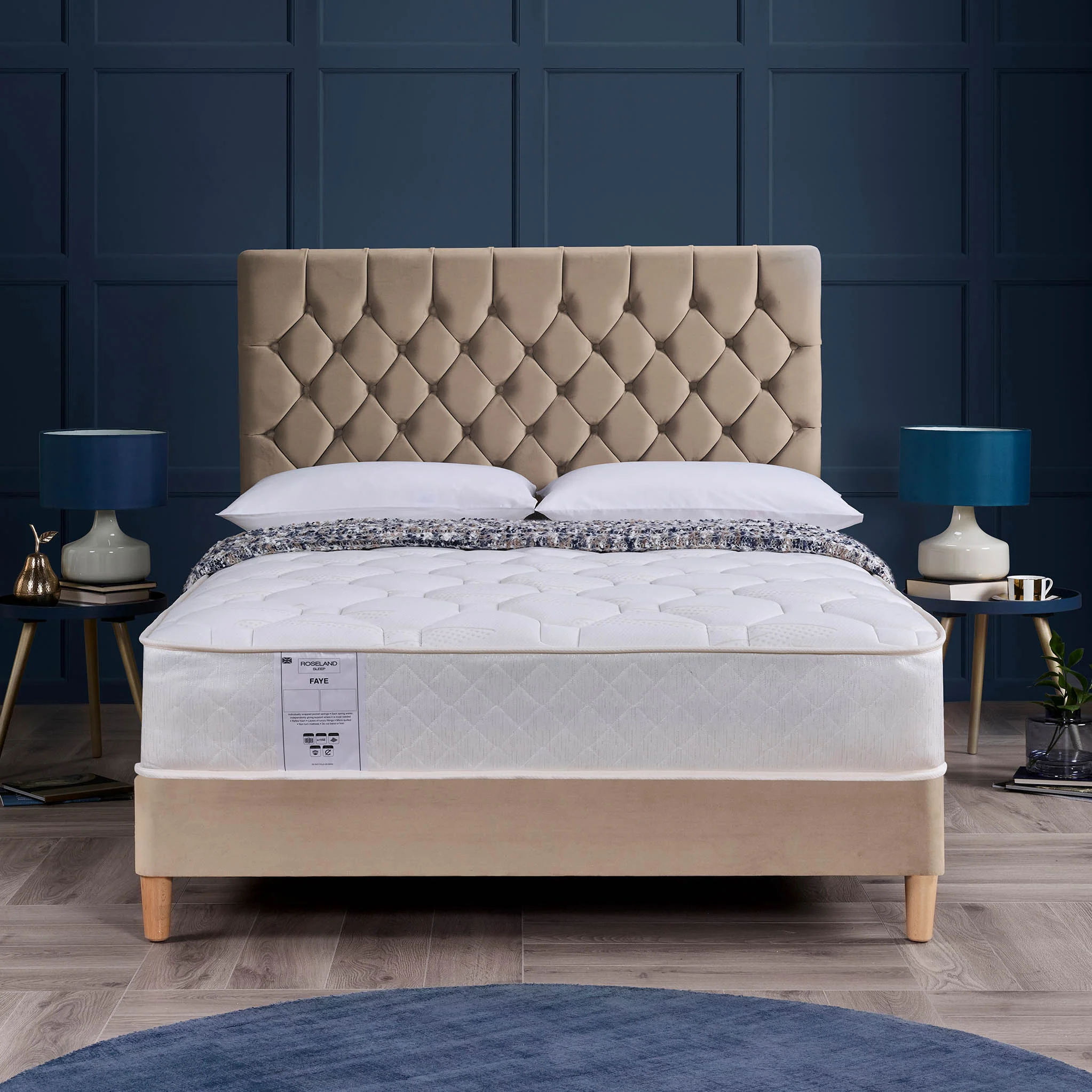 Faye 1000 Pocket Quilted Mattress Roseland Sleep - Image 2
