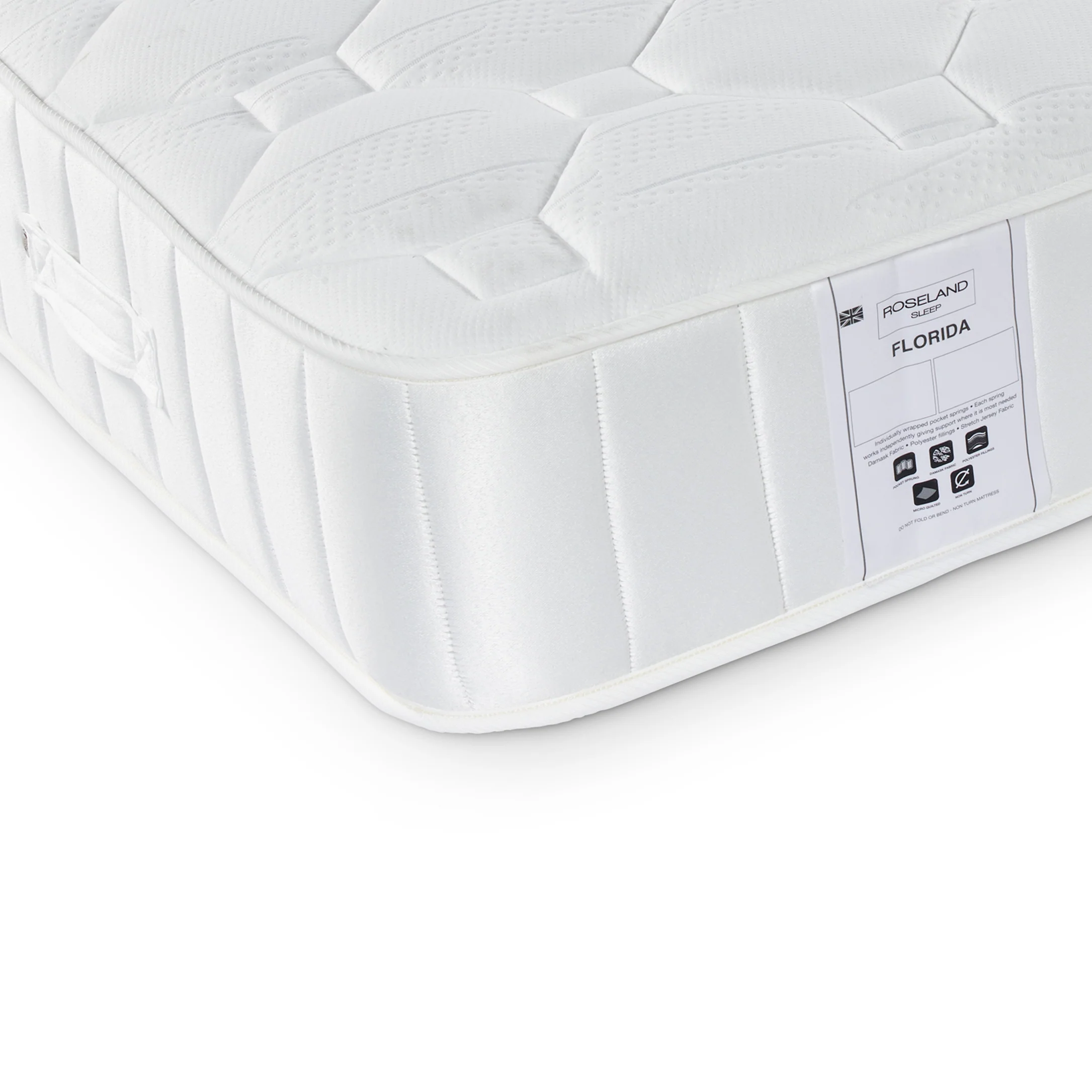 Florida 1000 Pocket Quilted Mattress by Roseland Sleep - Image 14