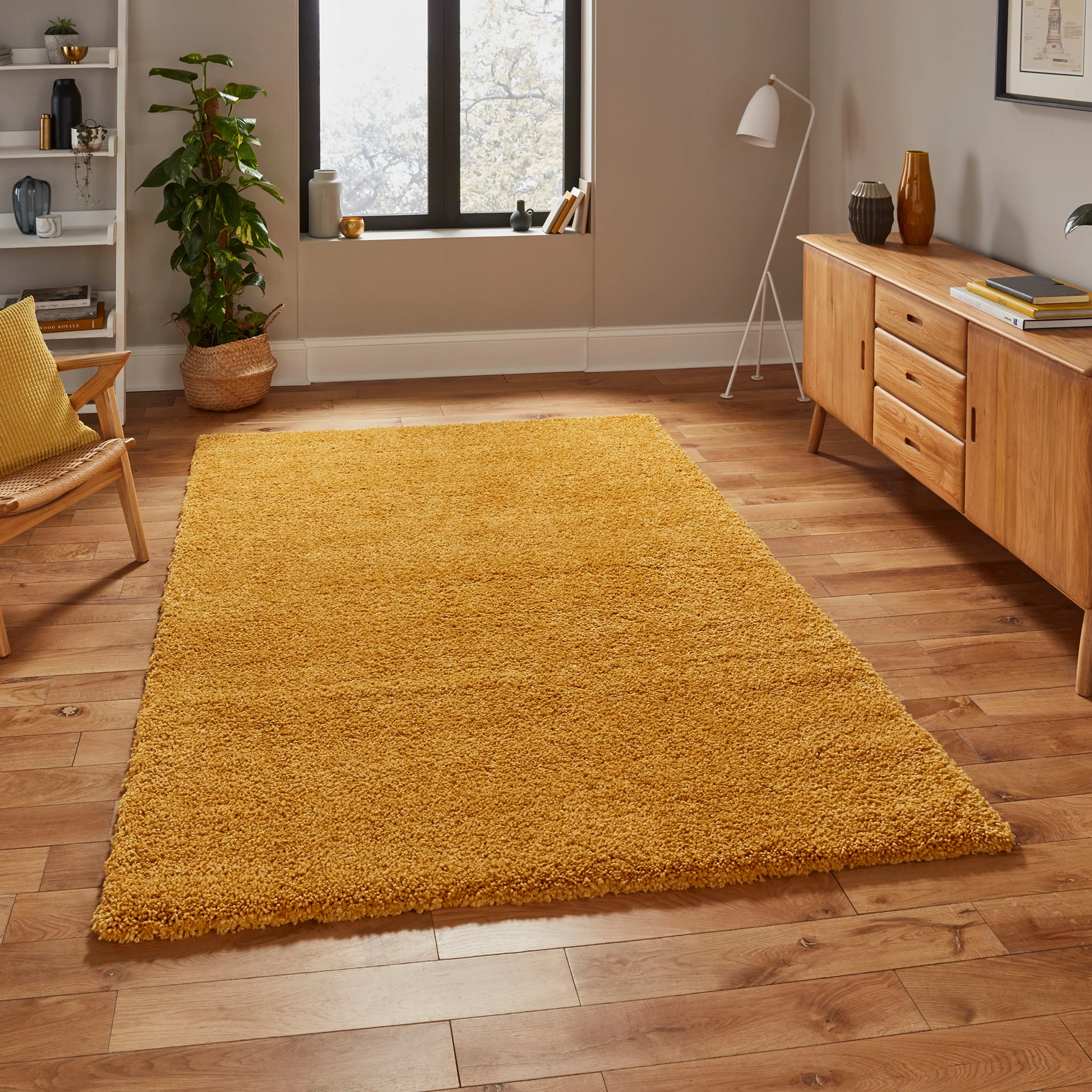 Roswell Stain Resistant Shaggy Rug - Image 100