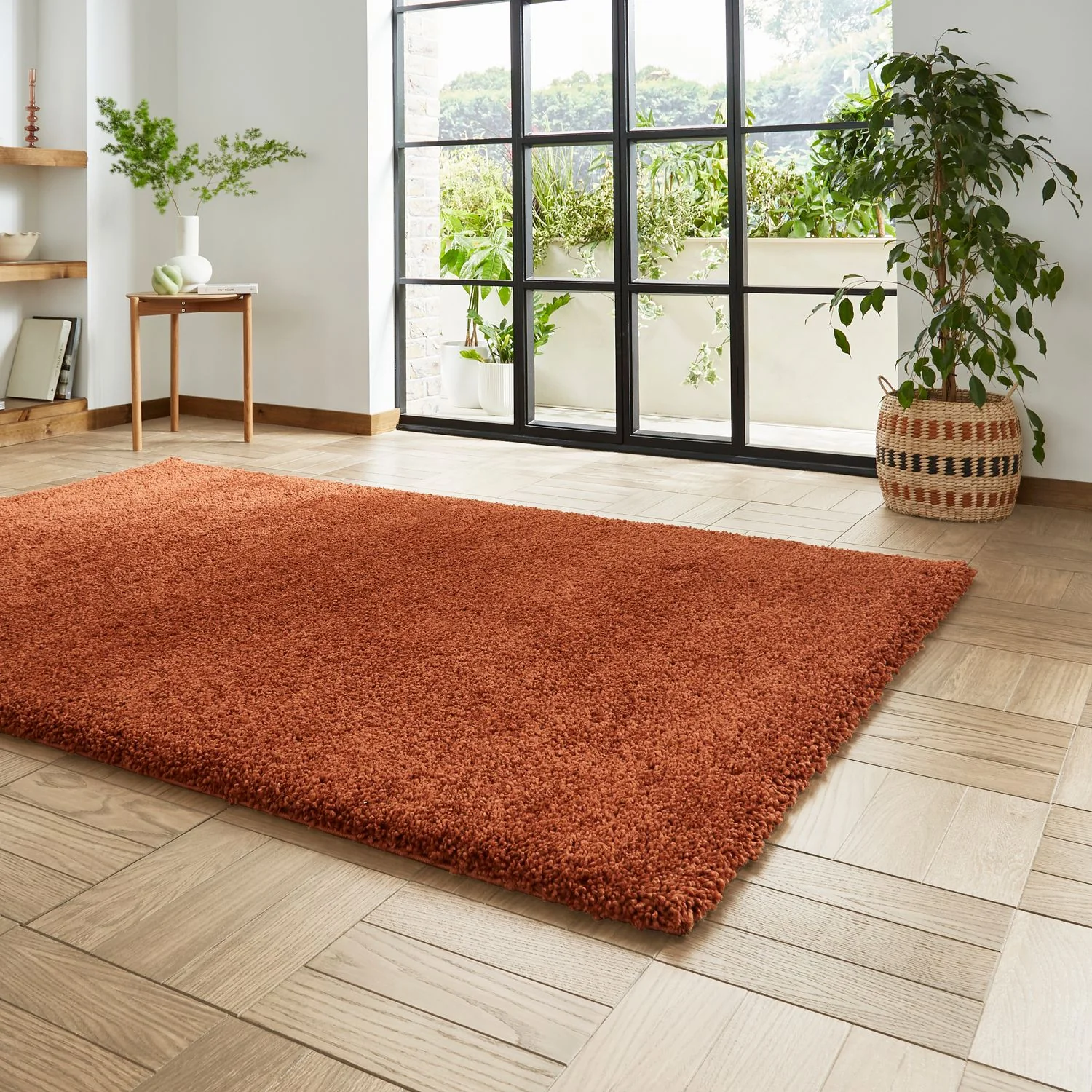 Roswell Stain Resistant Shaggy Rug - Image 117