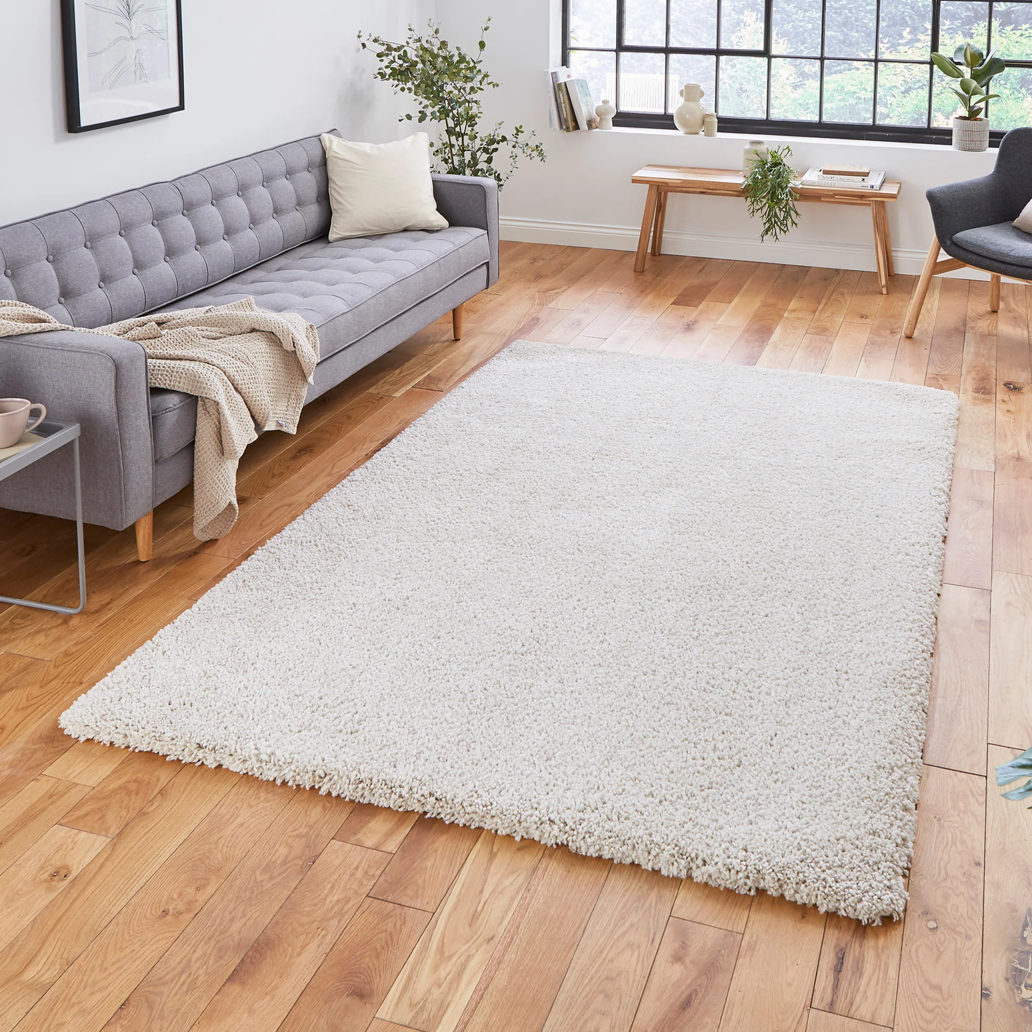 Roswell Stain Resistant Shaggy Rug - Image 23