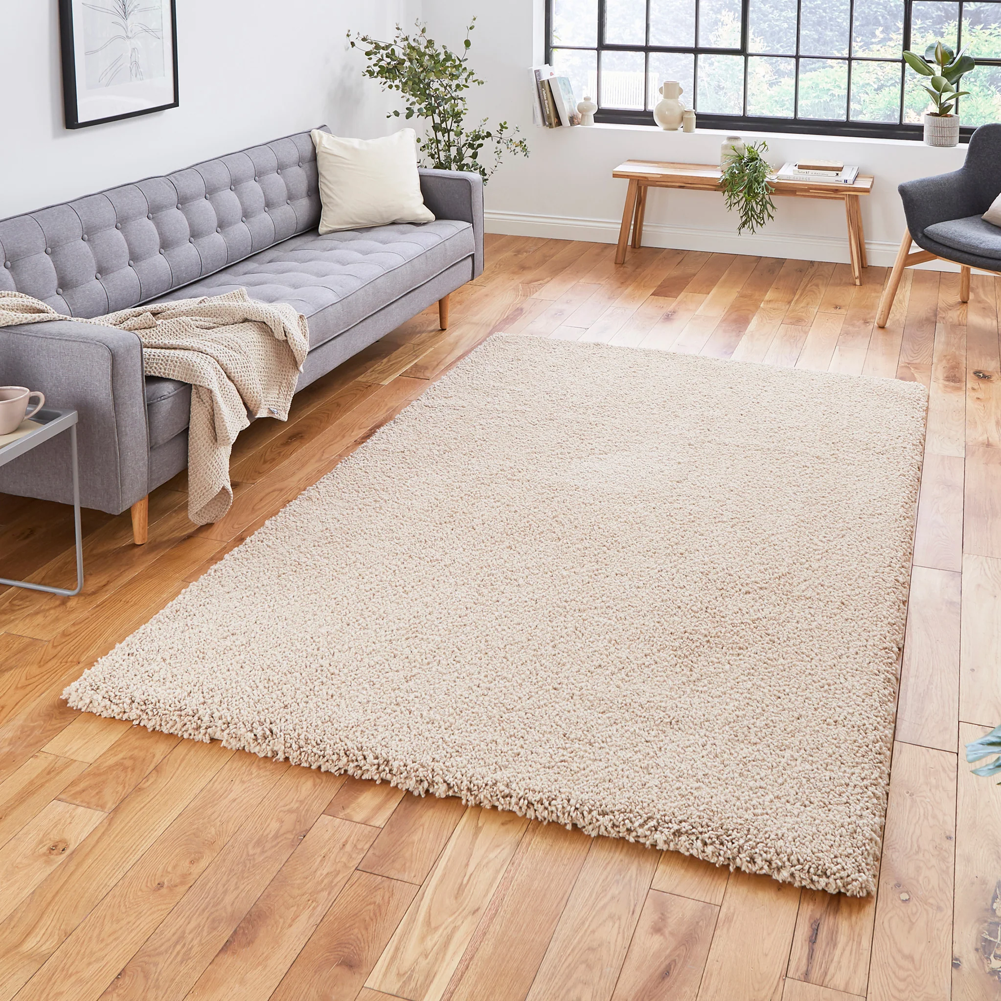 Roswell Stain Resistant Shaggy Rug - Image 9