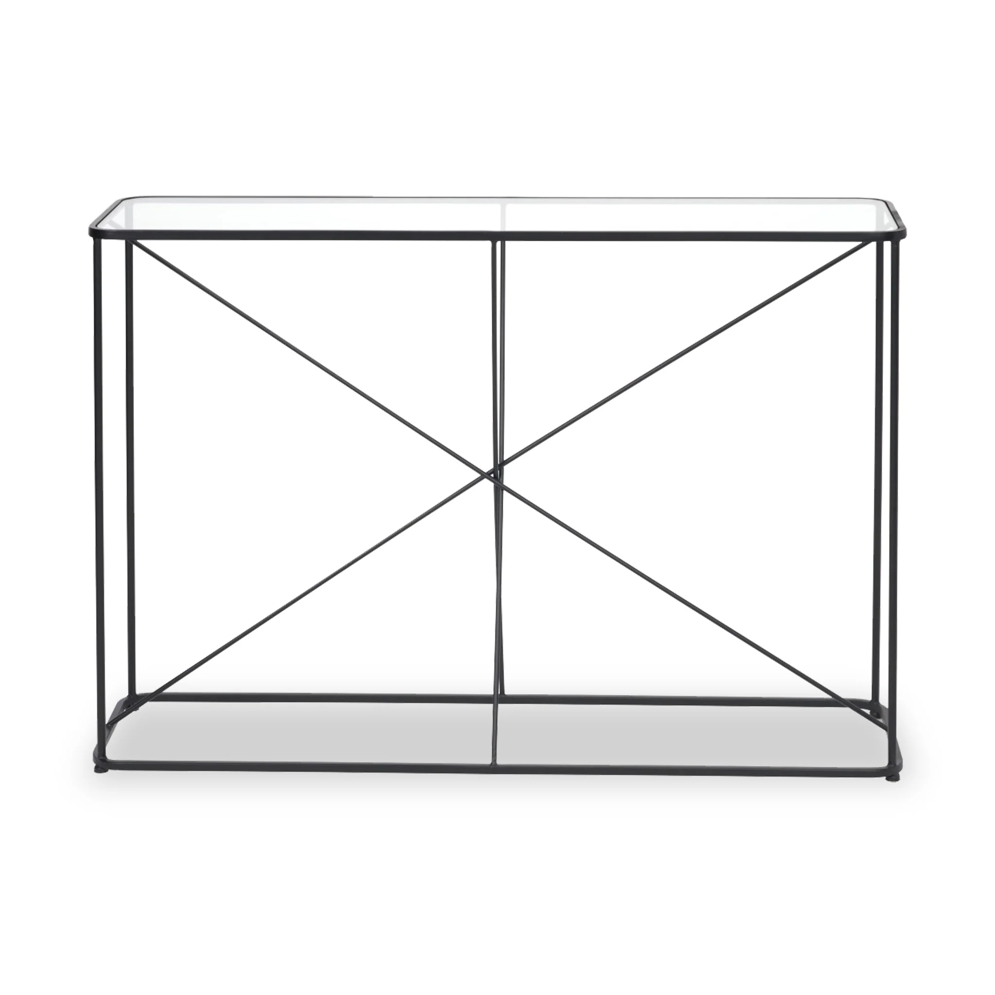 Roxy Glass Top Console Table - Image 3