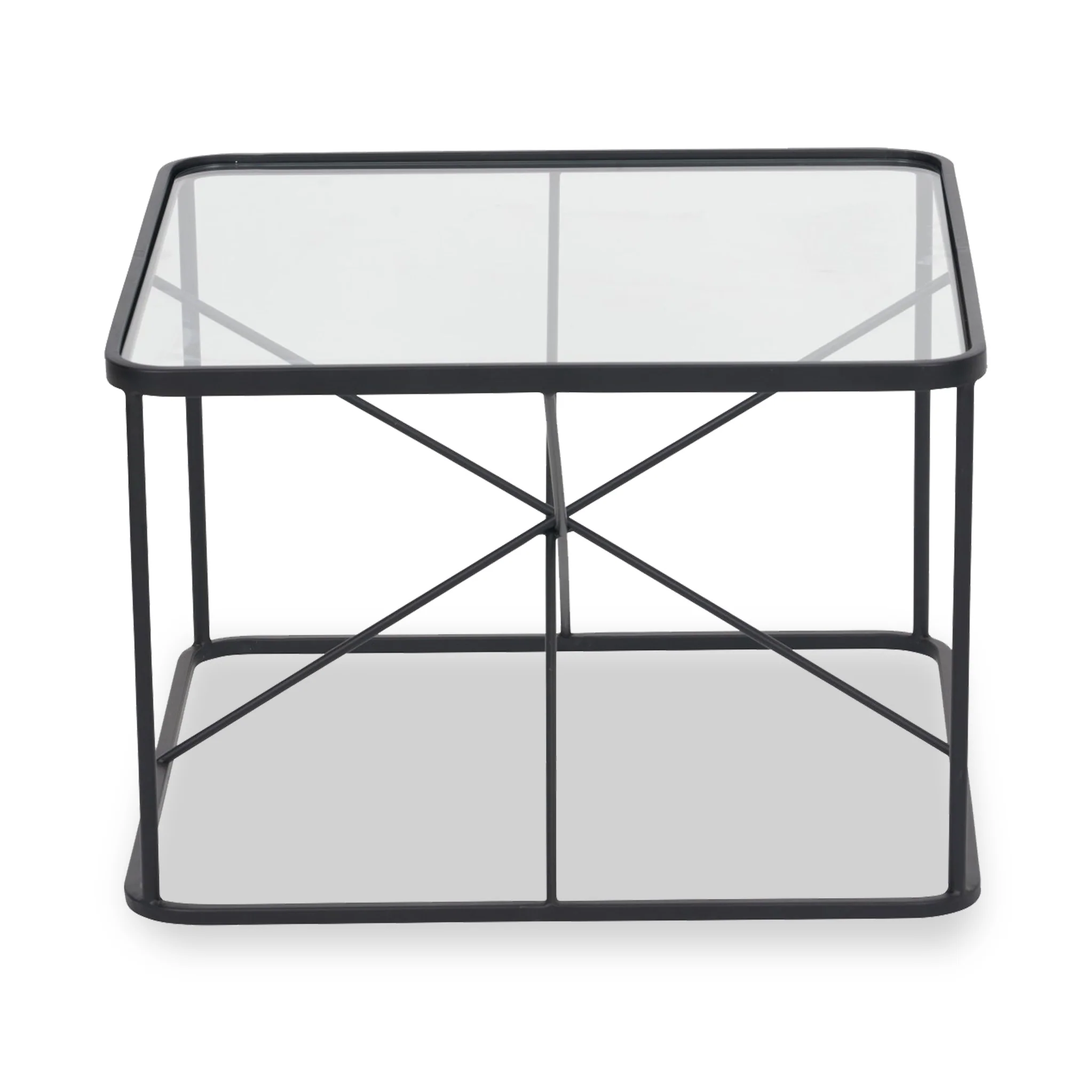 Roxy Glass Top Square Coffee Table - Image 3