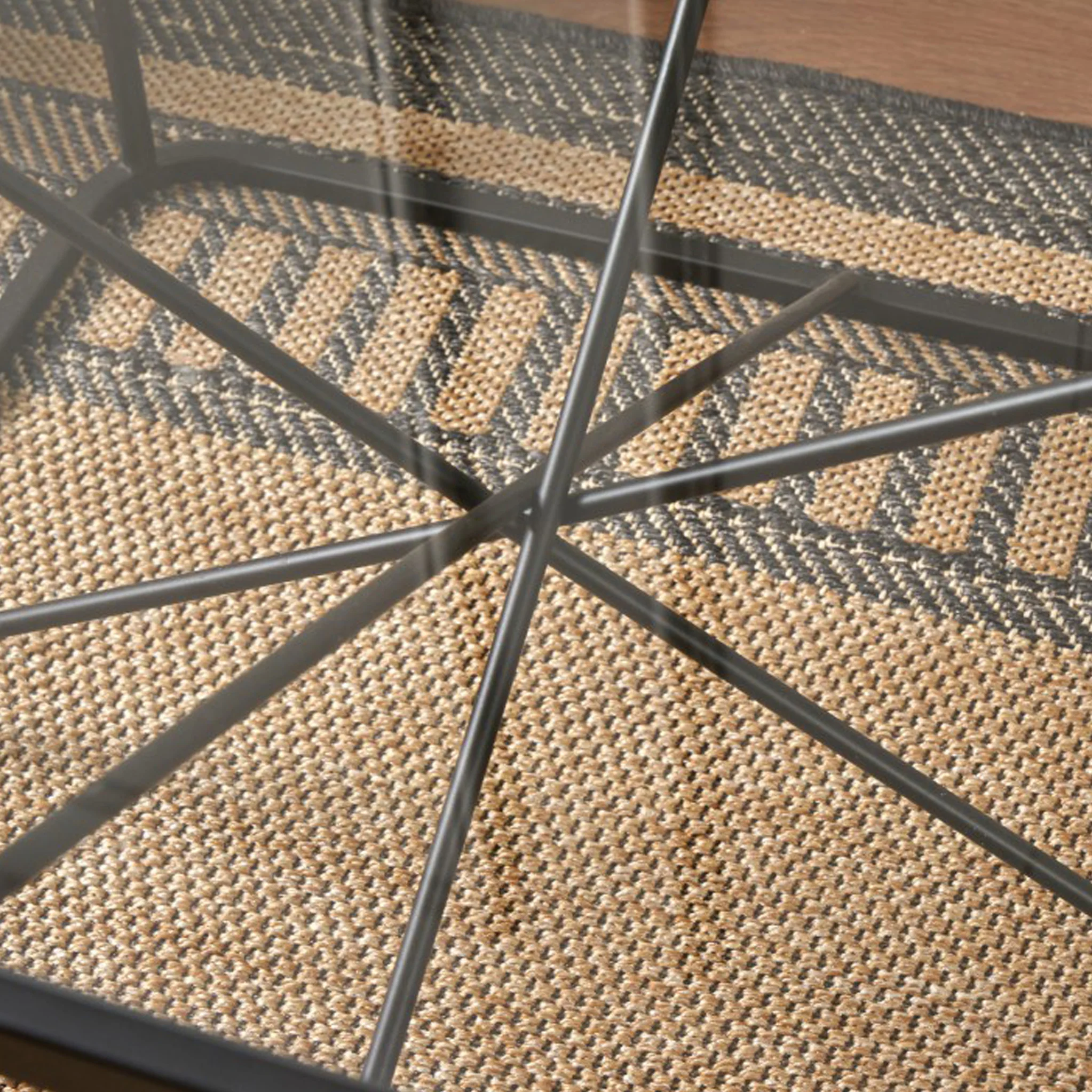 Roxy Glass Top Square Coffee Table - Image 5