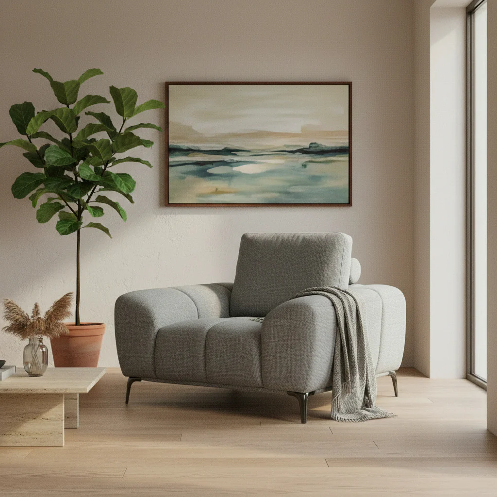 Ruelle Textured Fabric Armchair - Image 2
