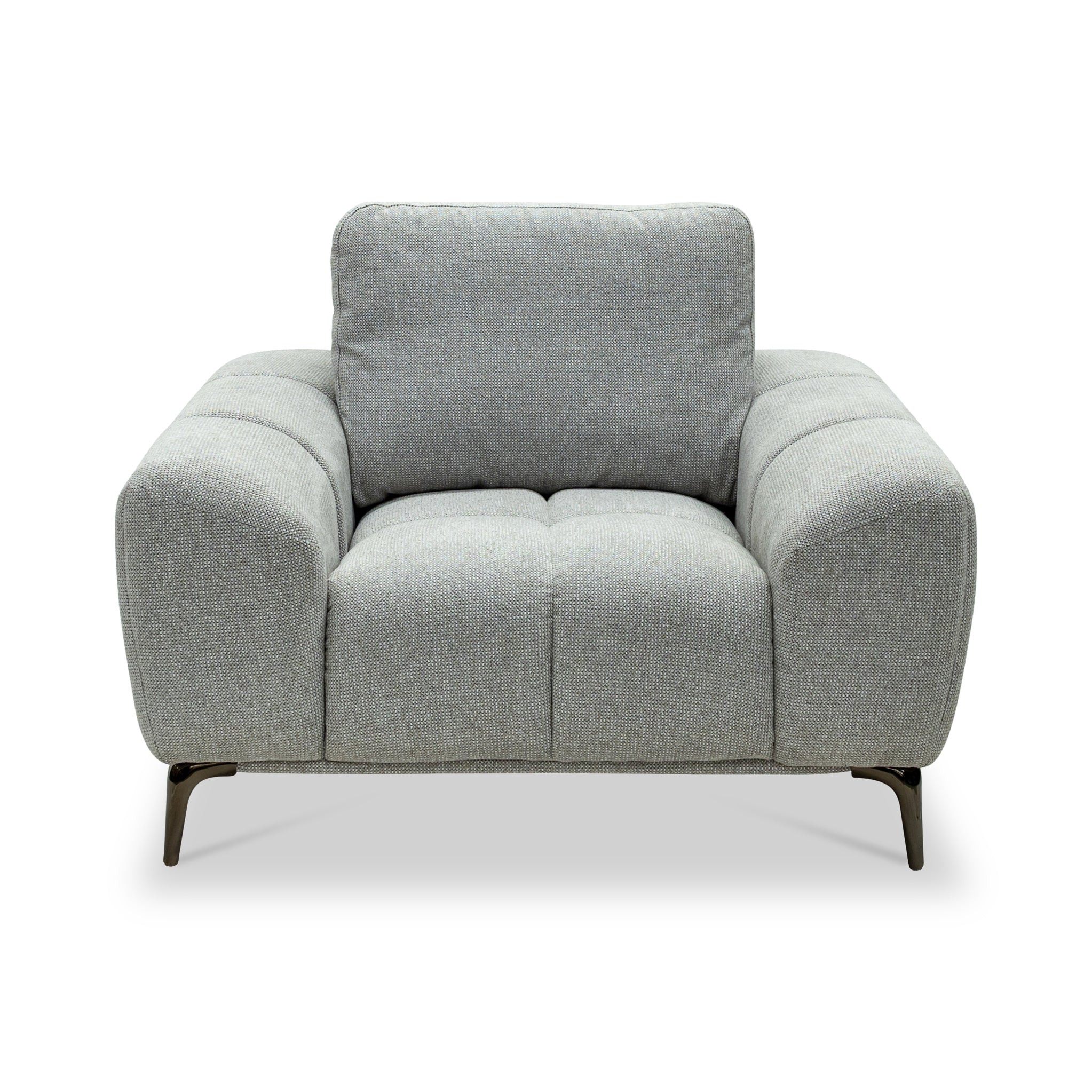 Ruelle Textured Fabric Armchair - Image 3