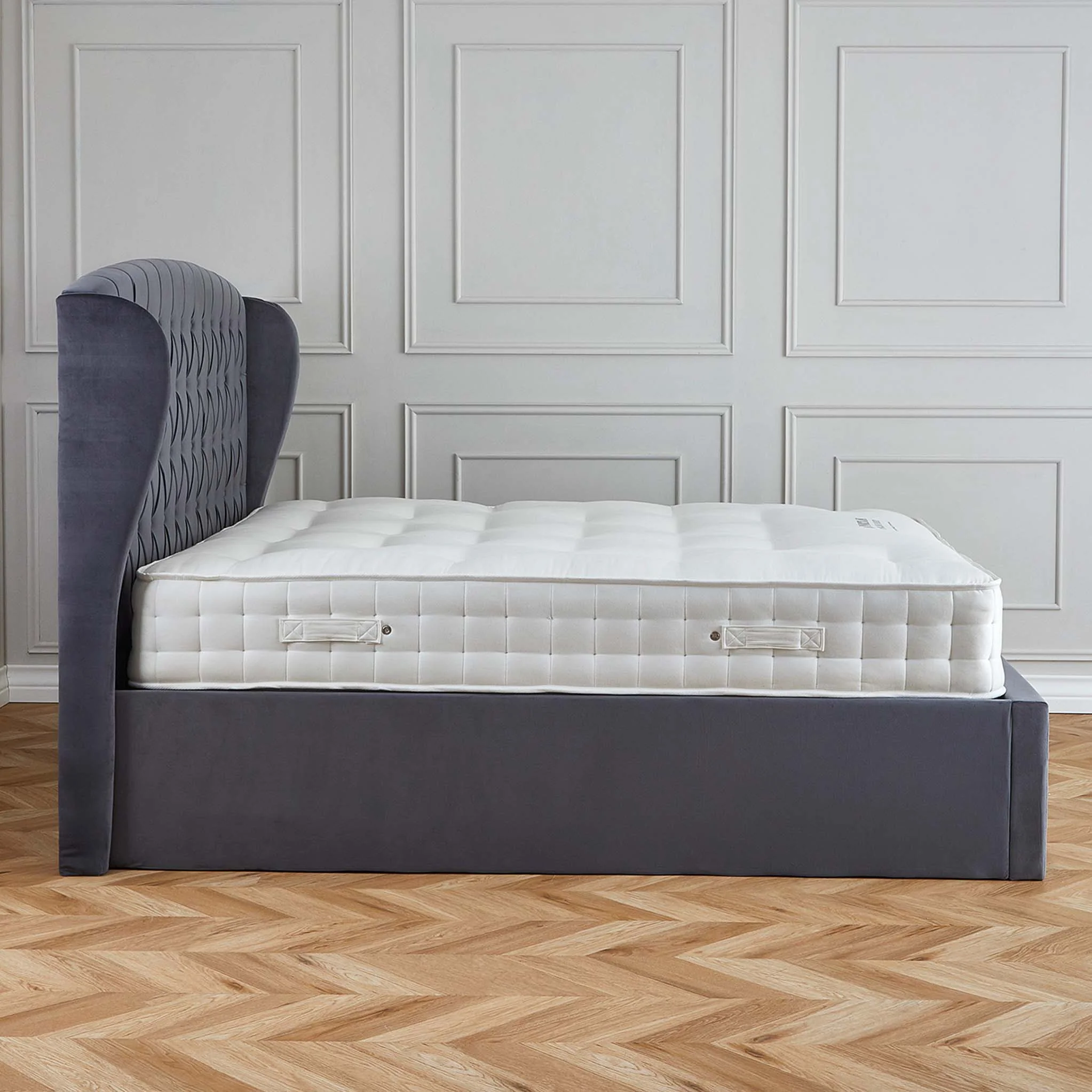 Sailsbury Velvet Ottoman Storage Bed Frame - Image 12