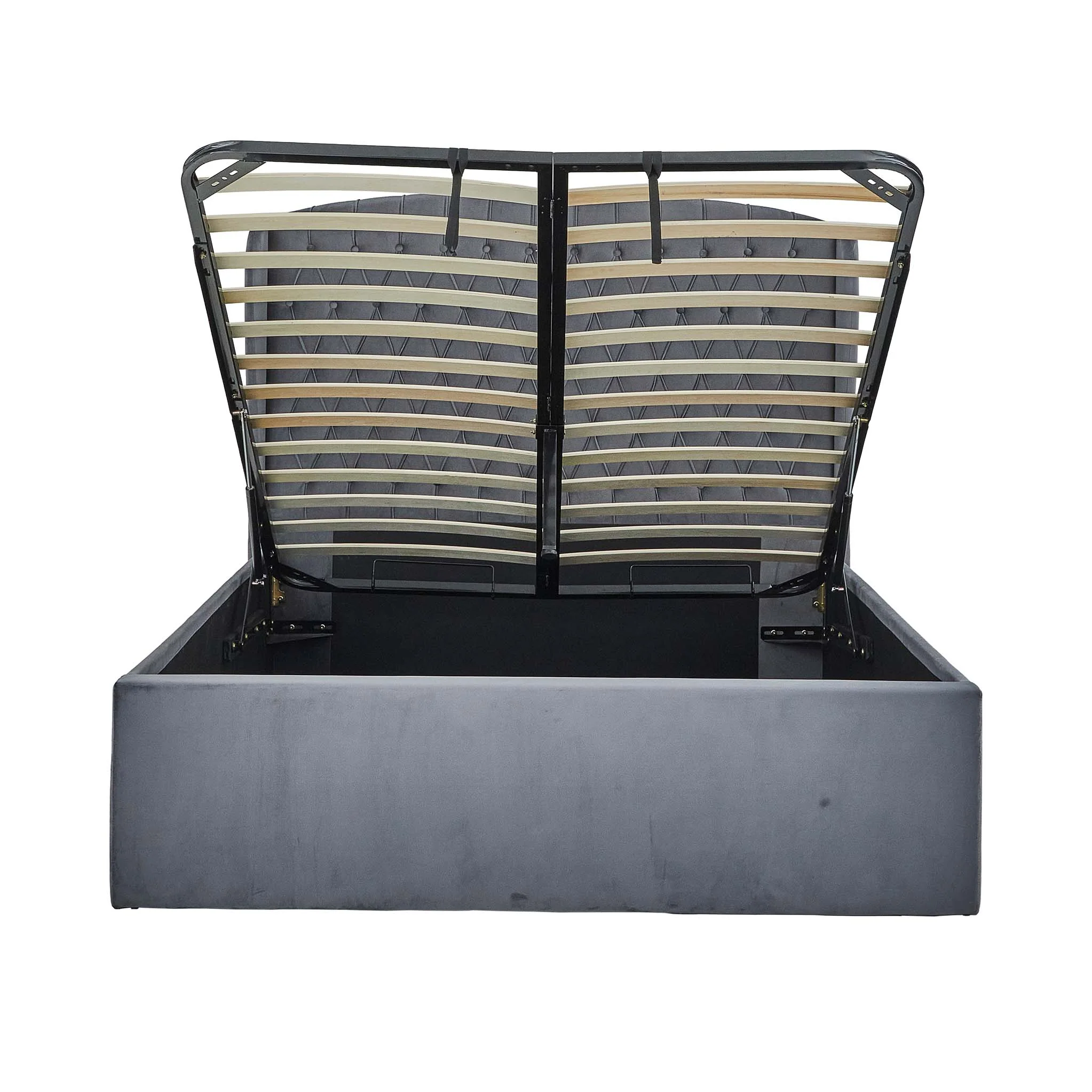 Sailsbury Velvet Ottoman Storage Bed Frame - Image 15
