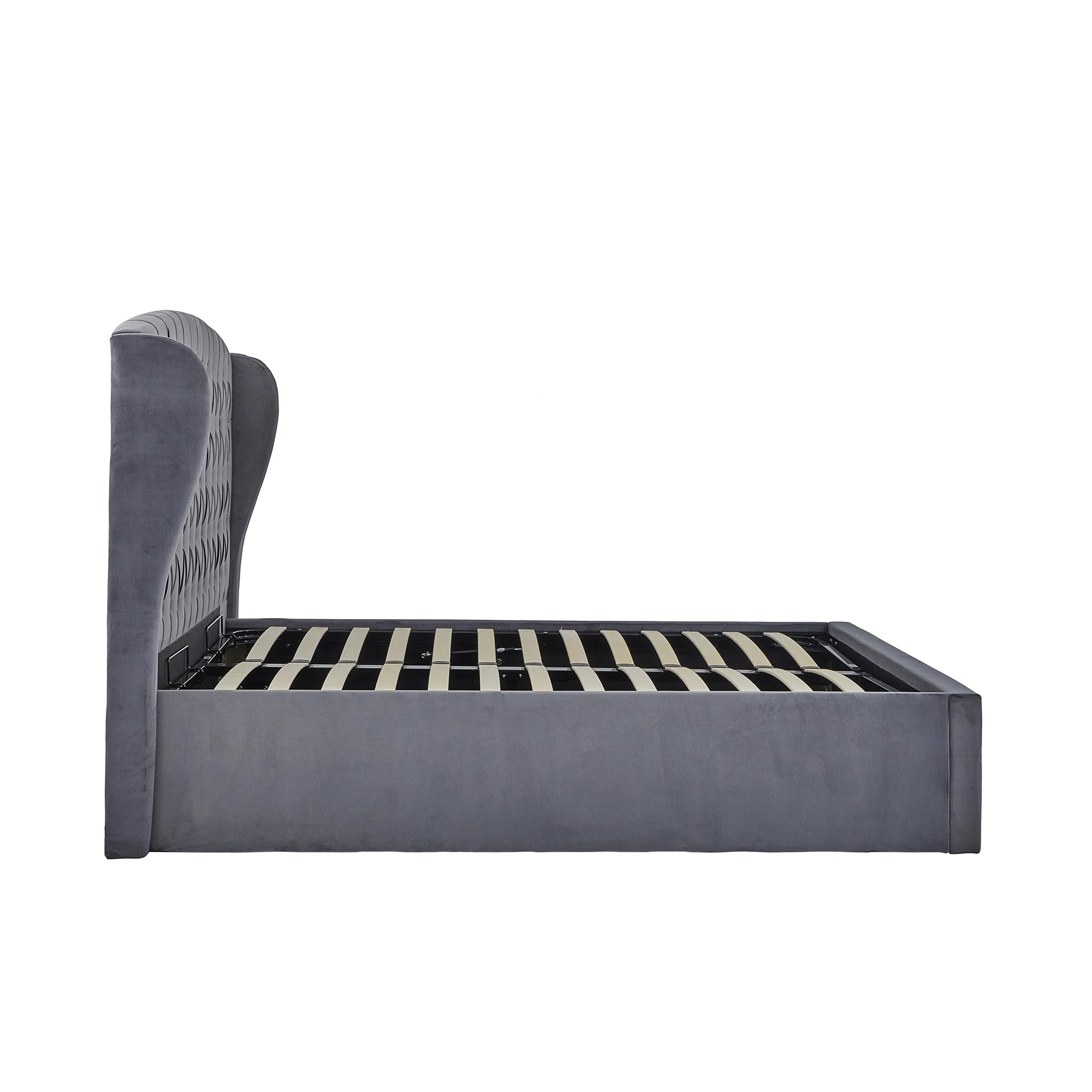 Sailsbury Velvet Ottoman Storage Bed Frame - Image 16