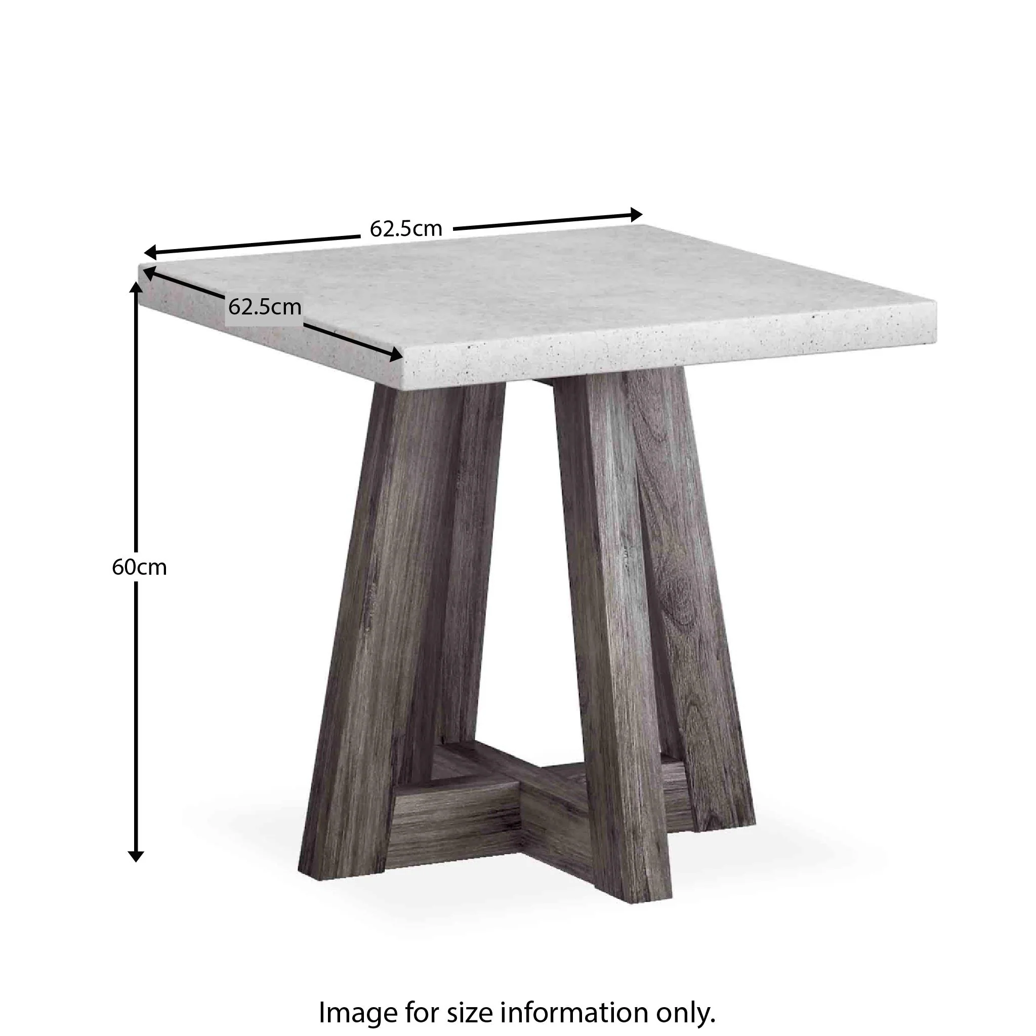 Saltaire Grey Side Table - Image 4