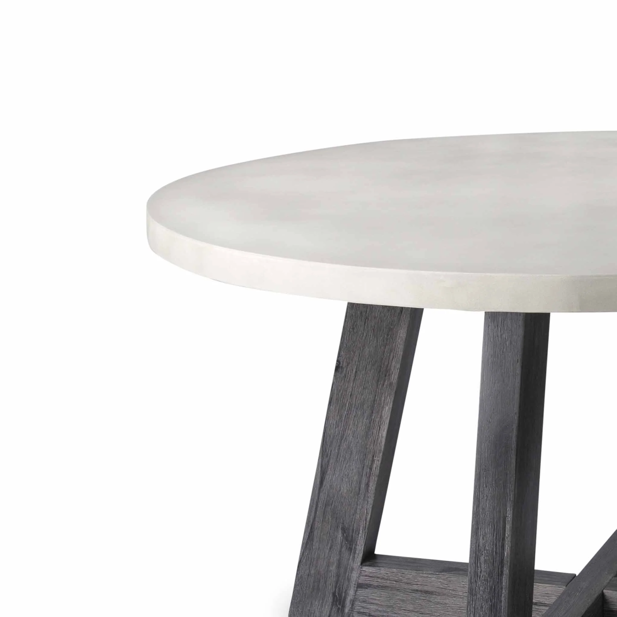 Saltaire Grey Round Dining Table - Image 3