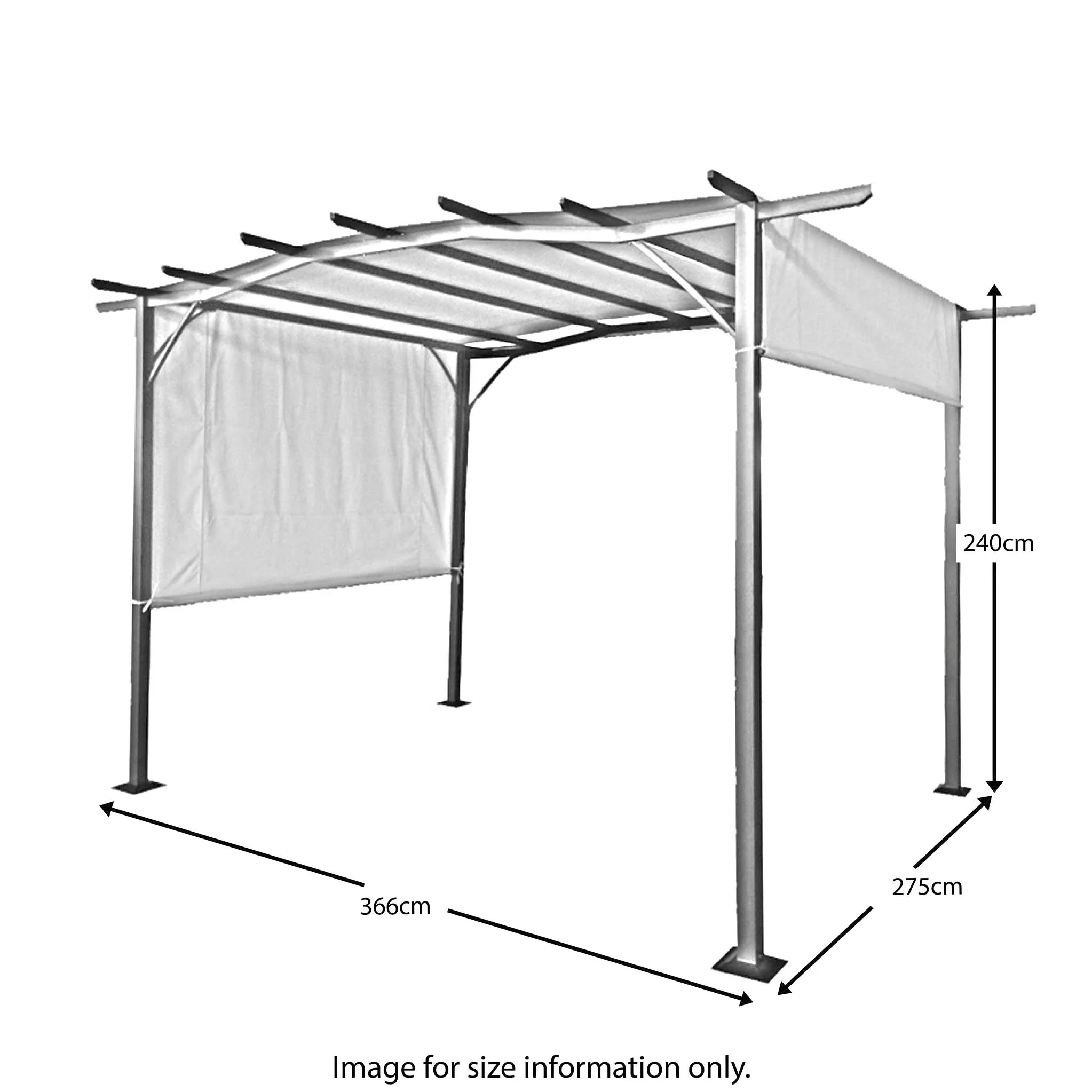 San Remo Sliding Pergola 2.8m x 3.7m - Image 32