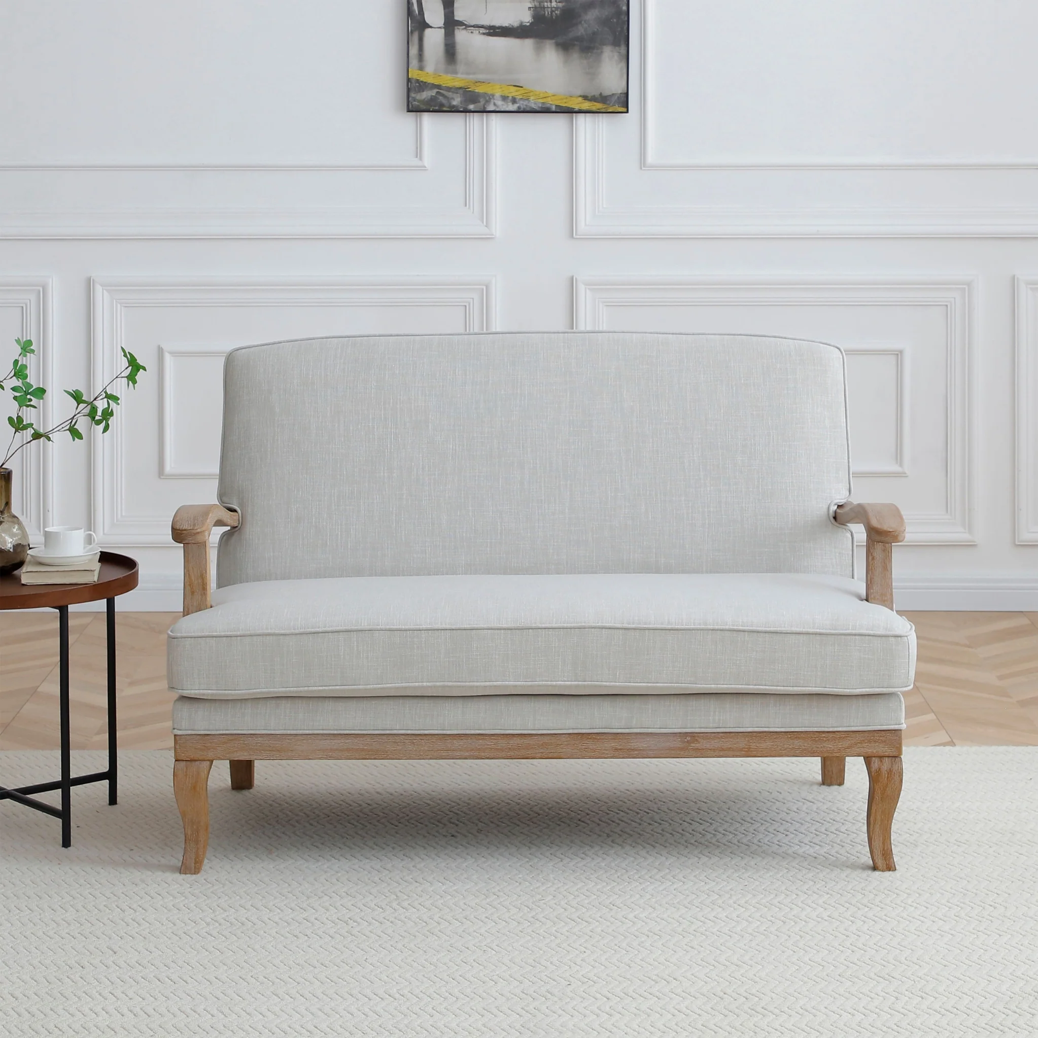 Sandringham Linen 2 Seater Sofa - Image 4