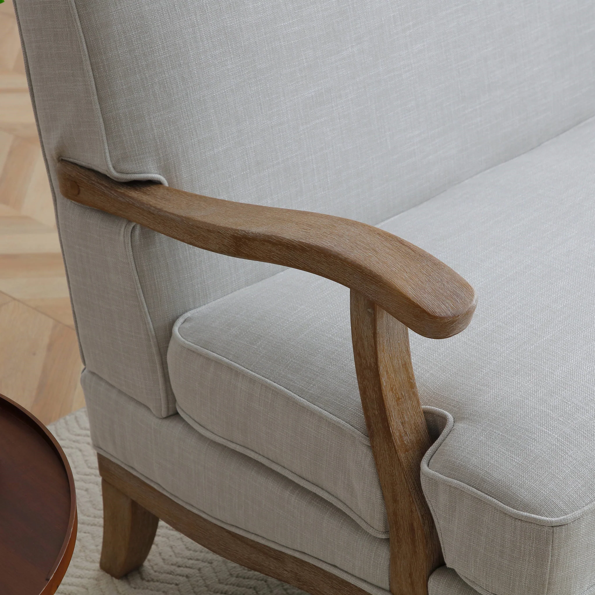 Sandringham Linen 2 Seater Sofa - Image 6