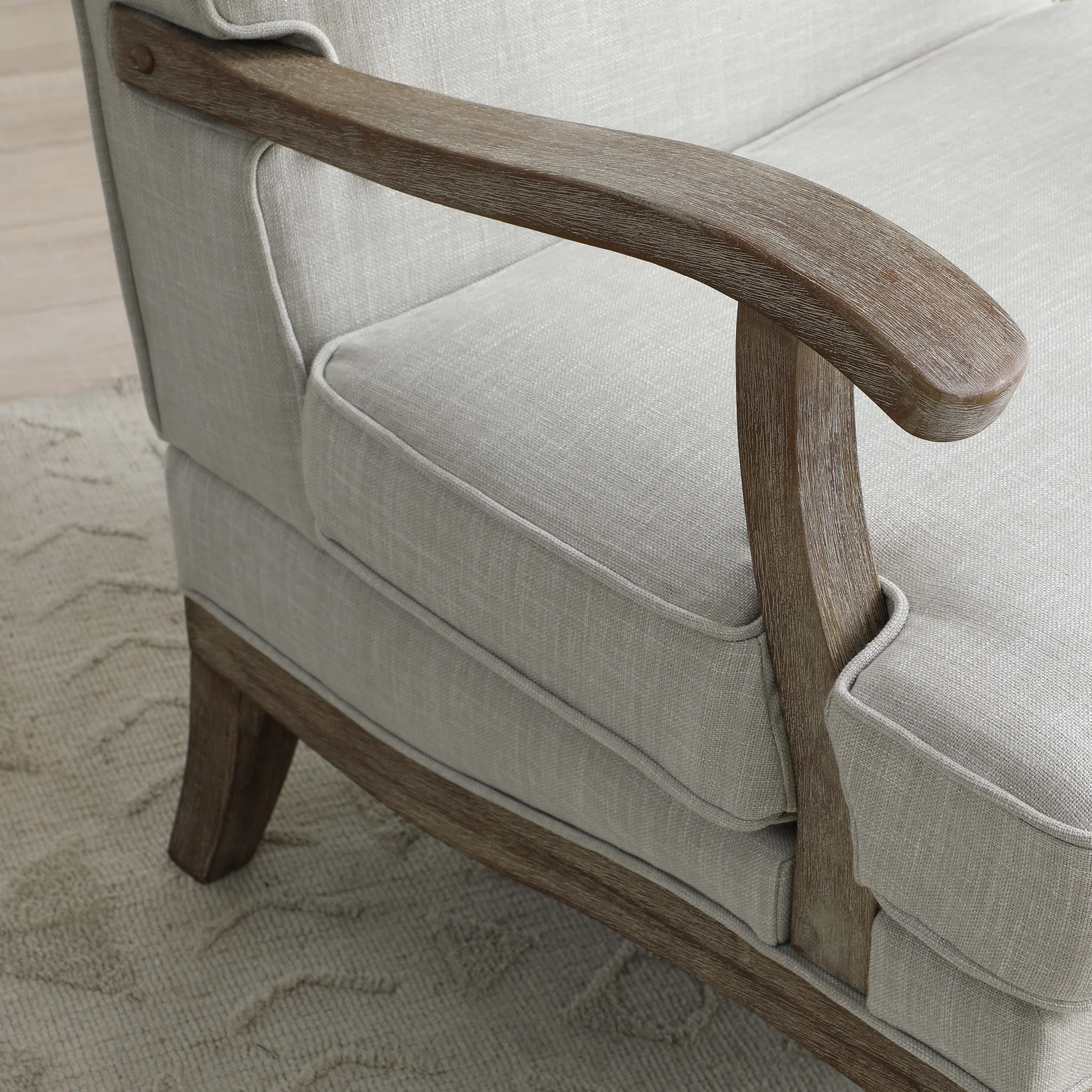 Sandringham Linen Accent Chair - Image 8