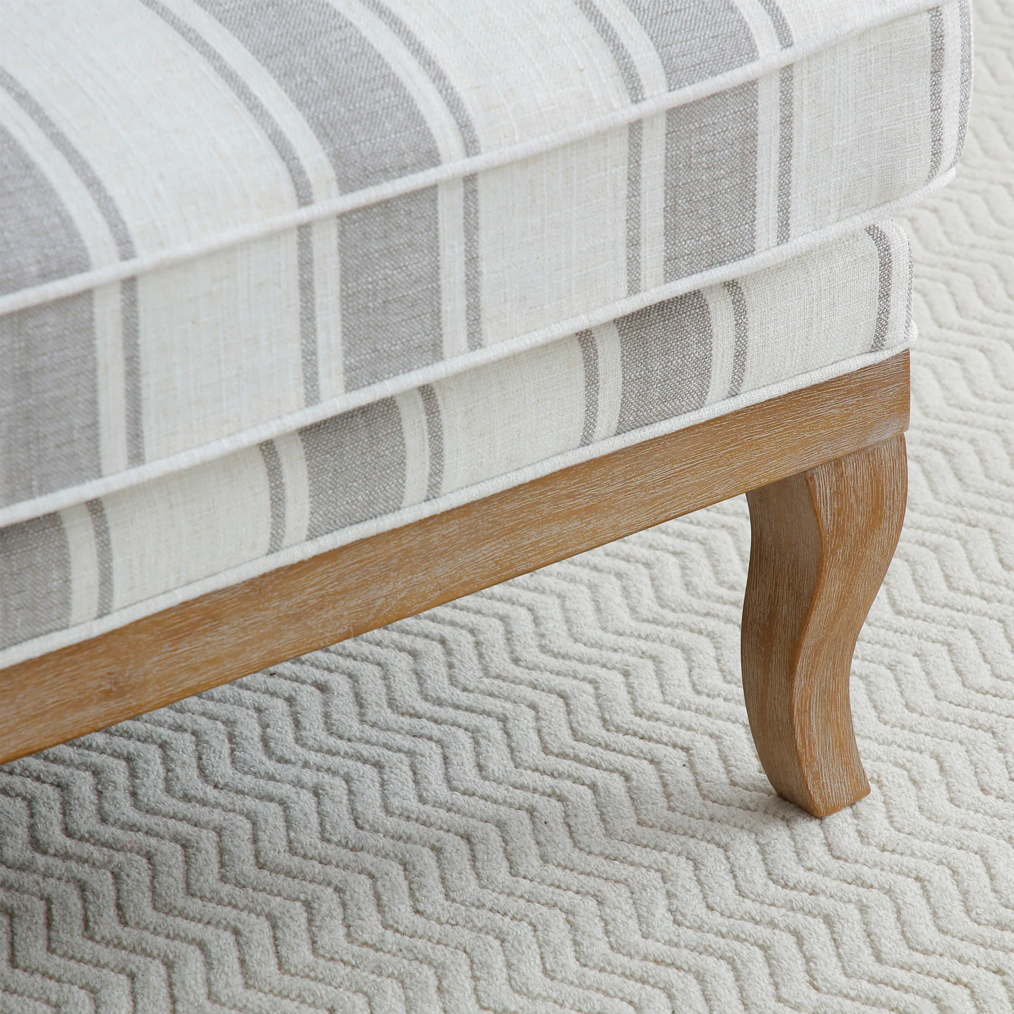 Sandringham Striped Linen 2 Seater Sofa - Image 6