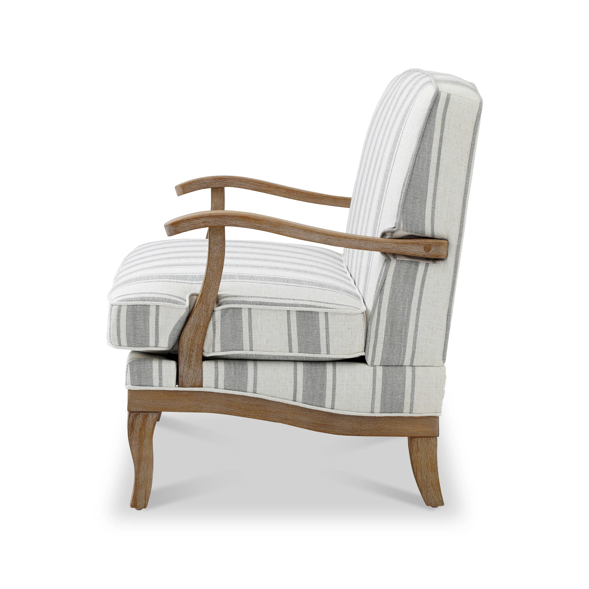 Sandringham Striped Linen 2 Seater Sofa - Image 7