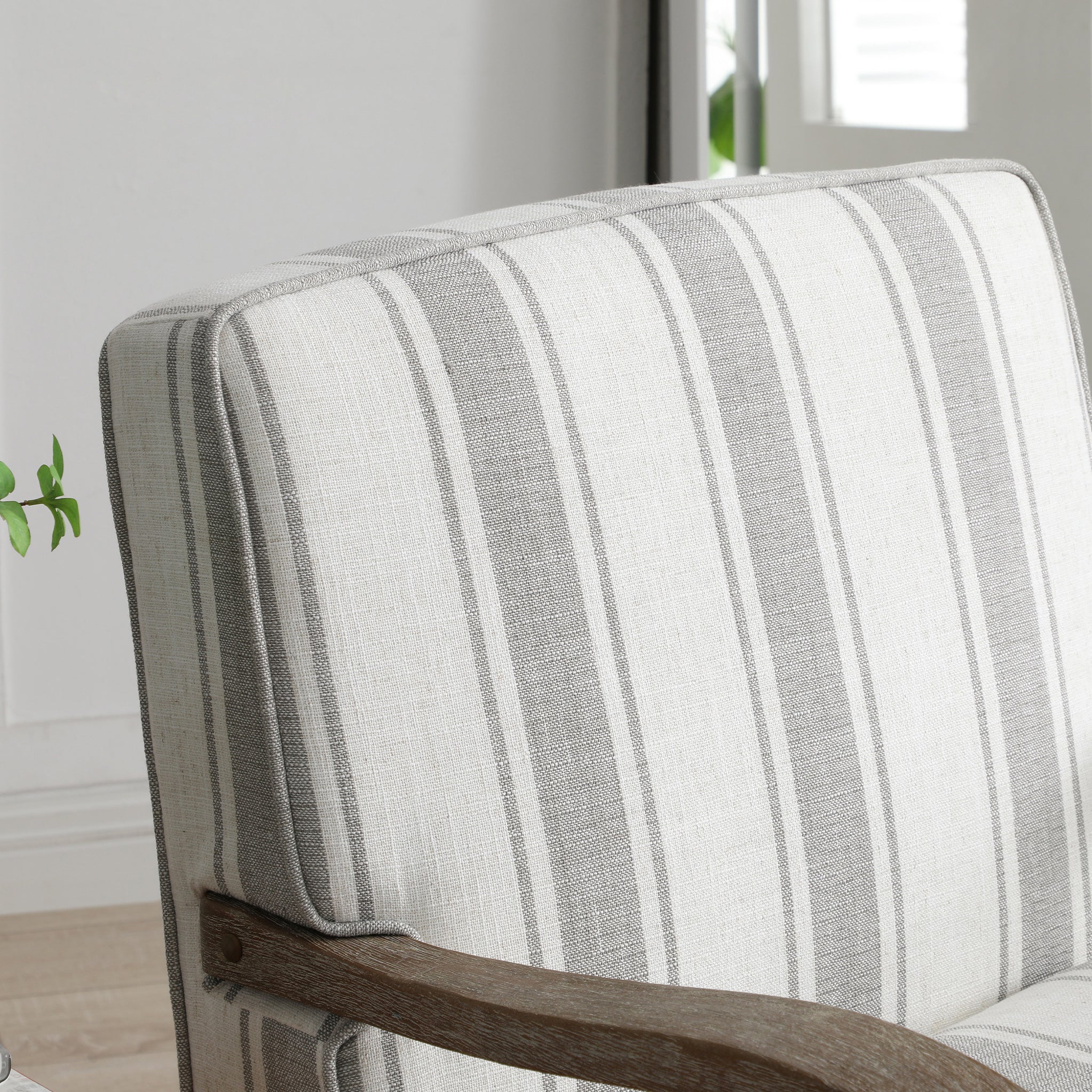 Sandringham Striped Linen Accent Chair - Image 6